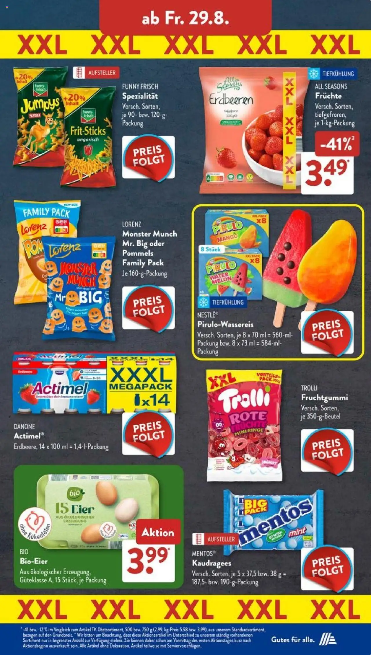 Aldi Süd Prospekt 	 - gültig ab dem 25.08.2025 | Seite: 15 | Produkte: Eier, Monster, Mango, Erdbeeren