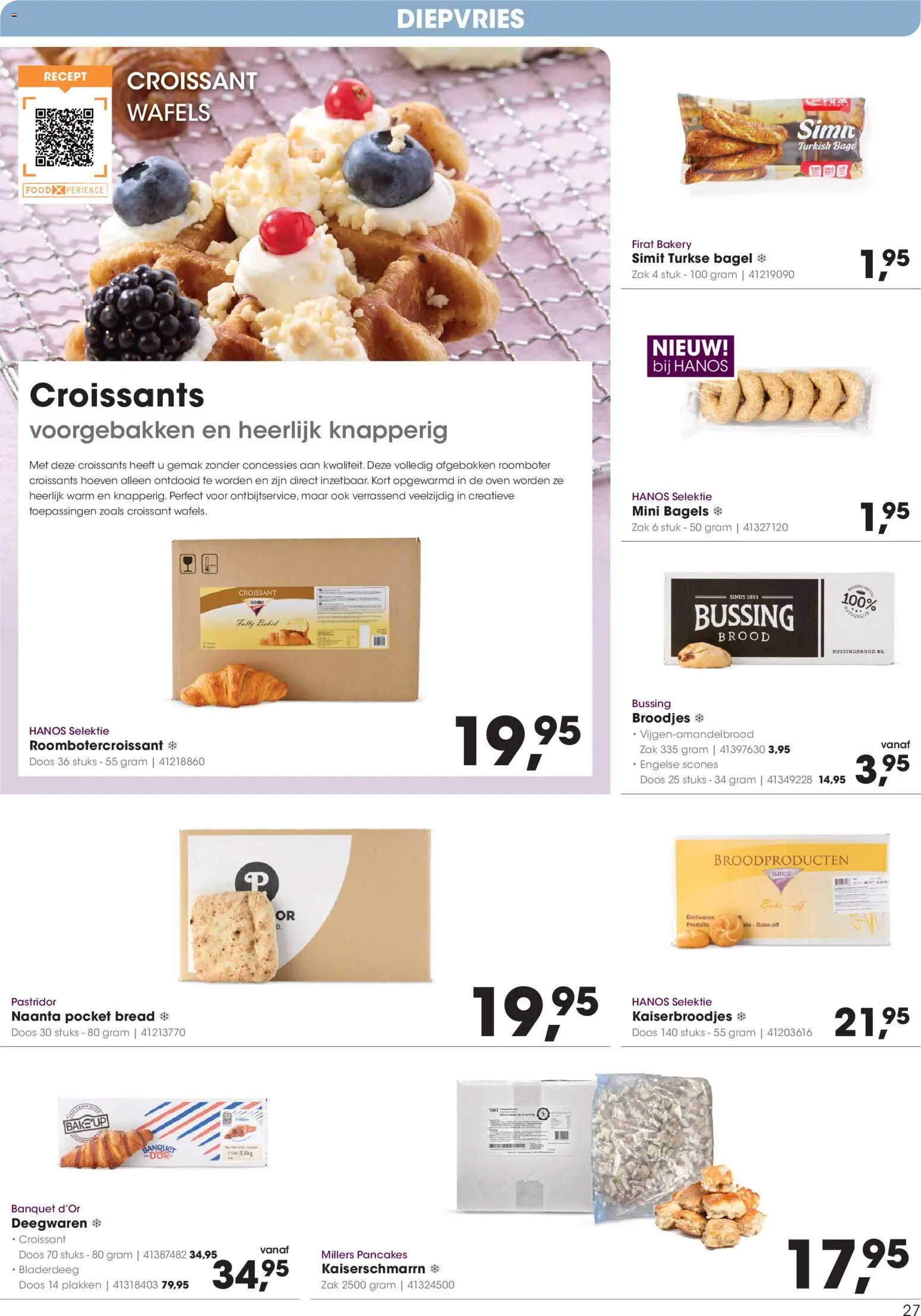 {H1} | Pagina: 27 | Producten: Roomboter, Zak, Wafels, Broodjes