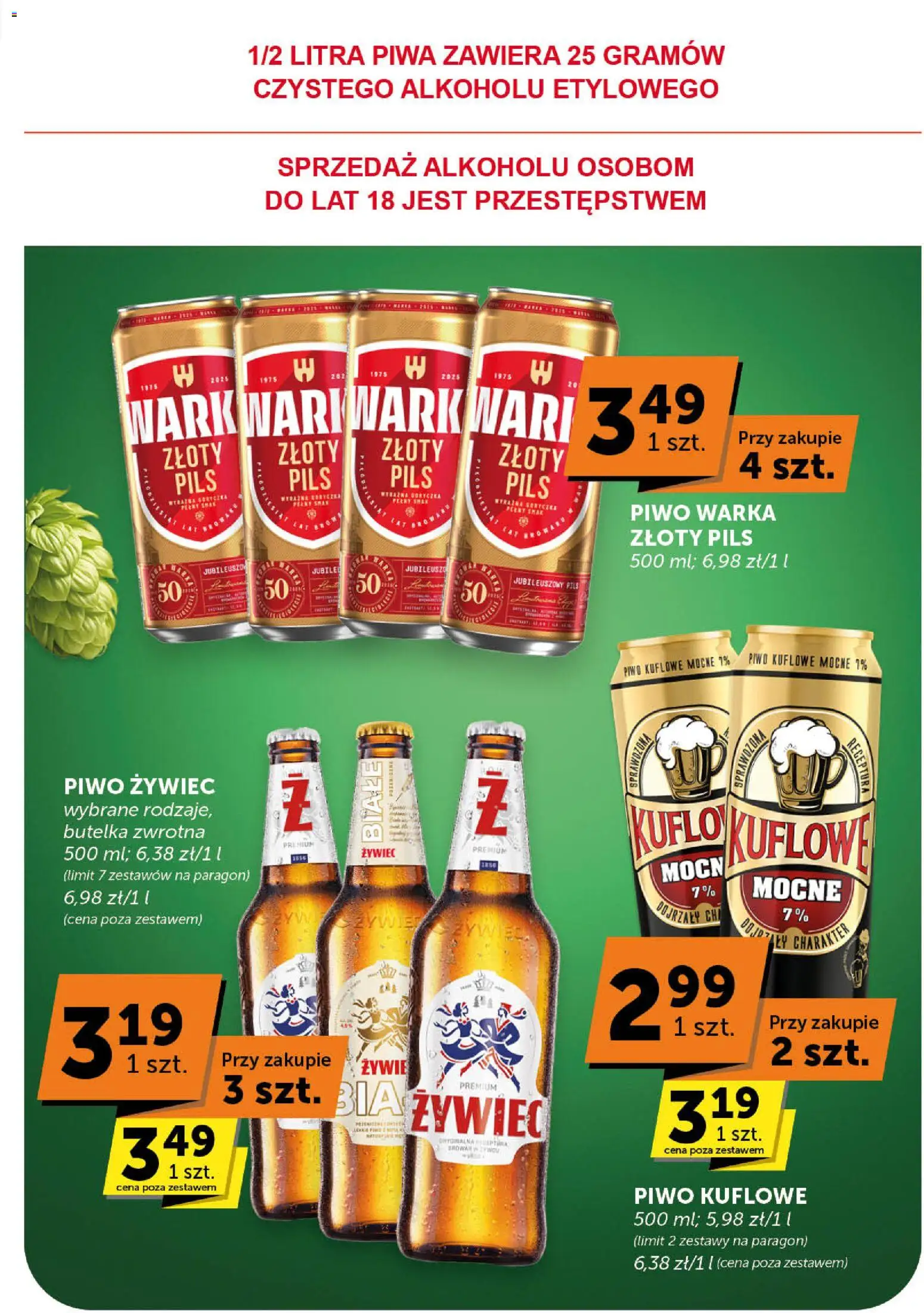 ABC Gazetka od 30.10.2025 | Strona: 43 | Produkty: Warka, Piwo Warka, Piwo