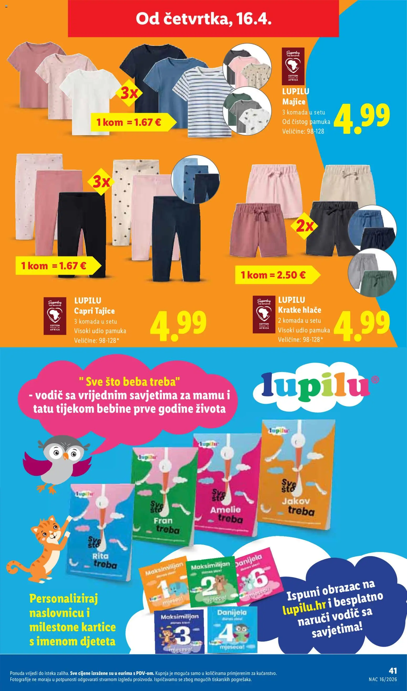 Lidl katalog | vrijedi od 13.04.2026 | Stranica: 41 | Proizvodi: Hlače, Kratke hlače, Tajice