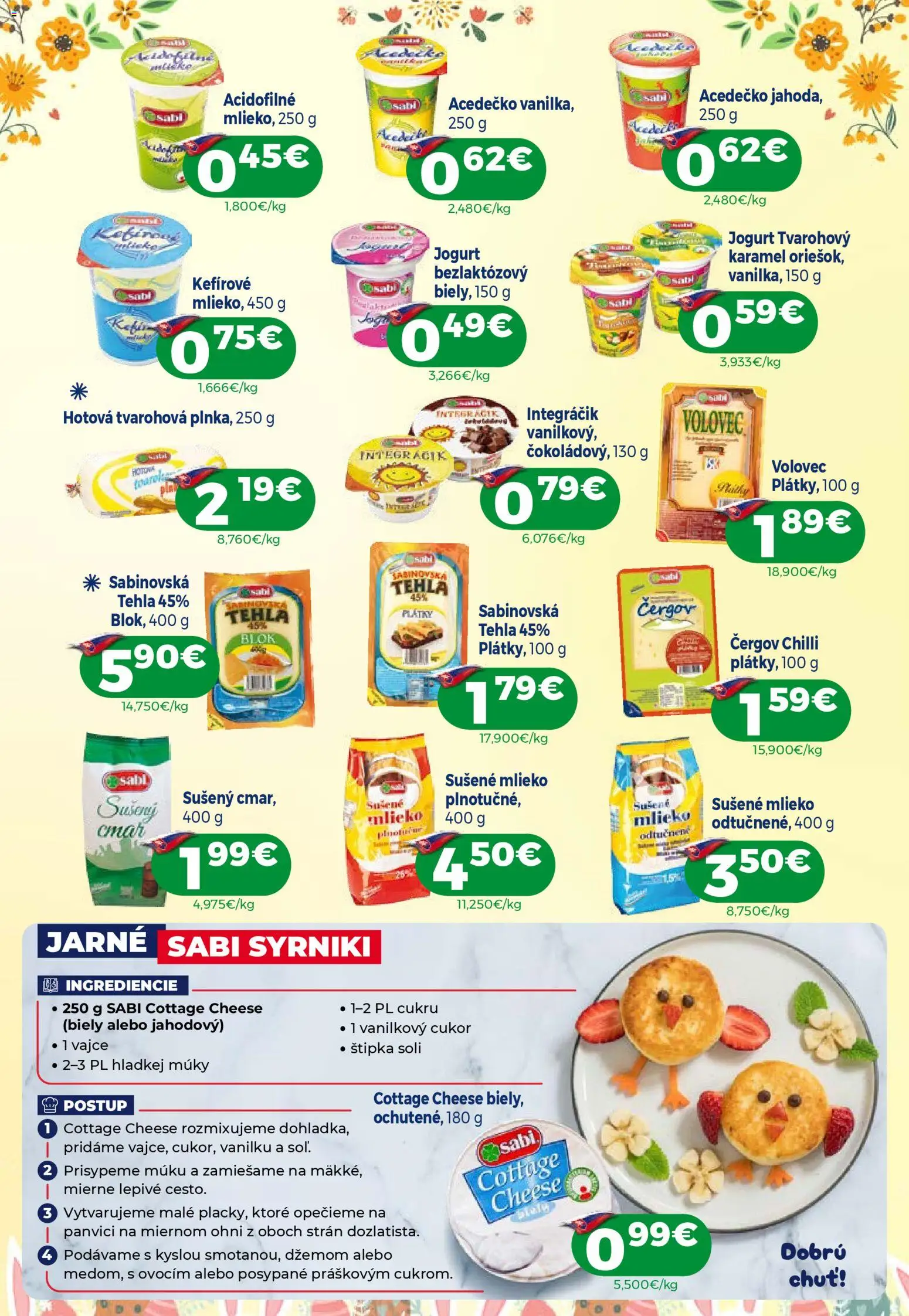 Nové Milk Agro akcie – leták je platný od 01.04.2026 | Strana: 4 | Produkty: Mlieko, Jogurt, Vanilkový cukor, Cukor