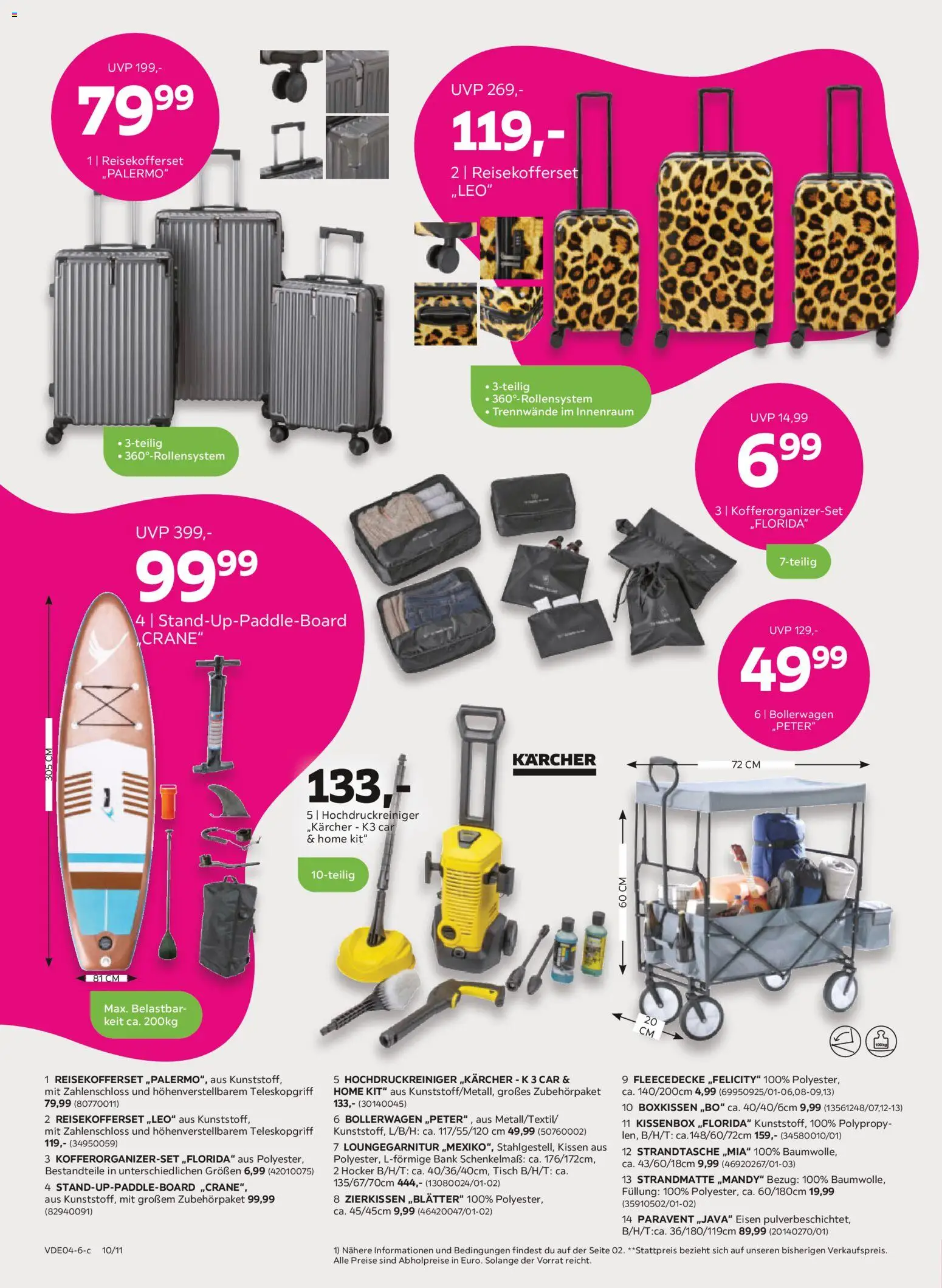 Mömax Prospekt 	 – gültig ab 13.04.2026 | Seite: 10 | Produkte: Hocker, Paravent, Kissen, Hochdruckreiniger
