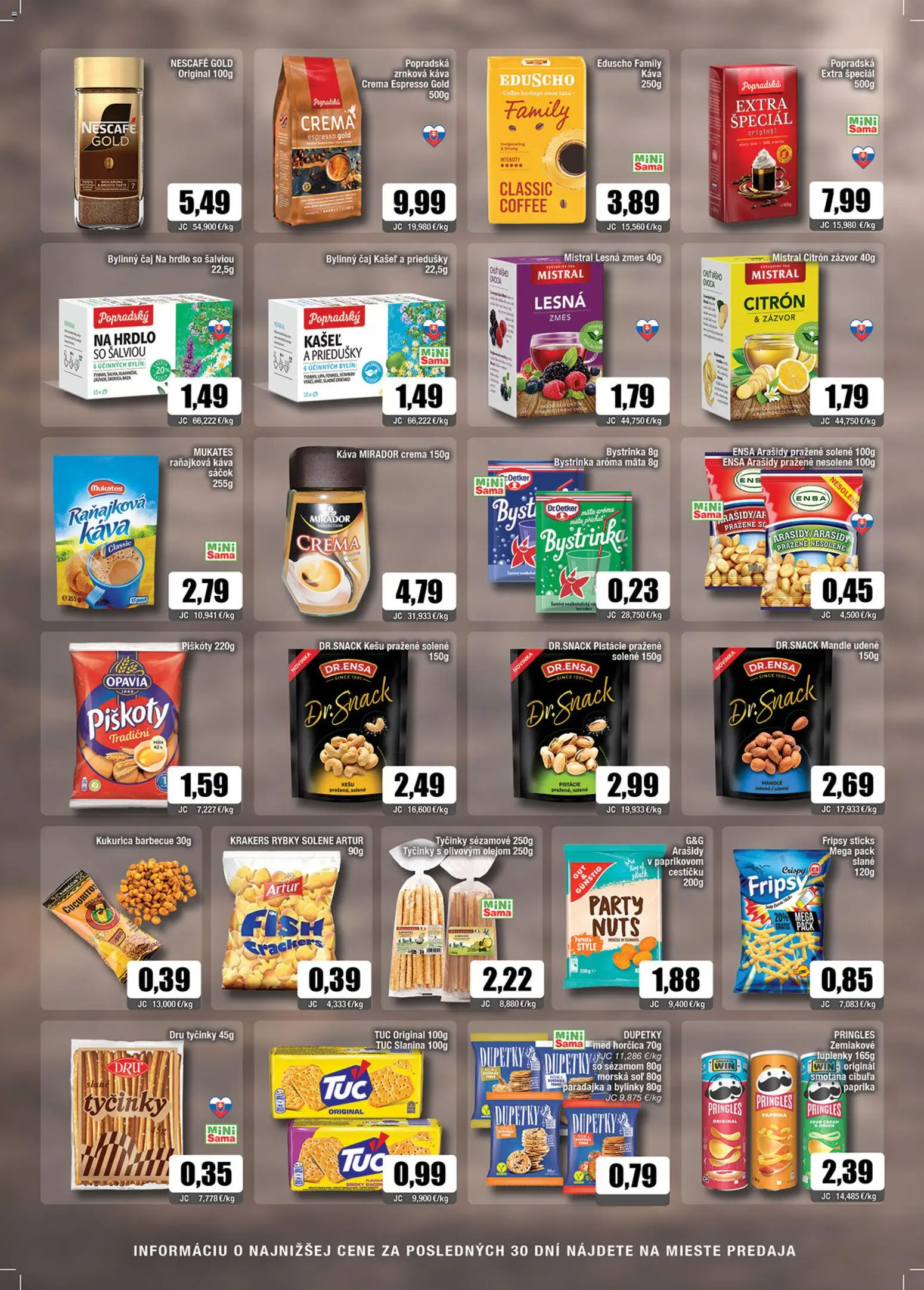 Nové Sama akcie – leták je platný od 05.12.2025 | Strana: 7 | Produkty: Zázvor, Arašidy, Mandle, Zrnková káva