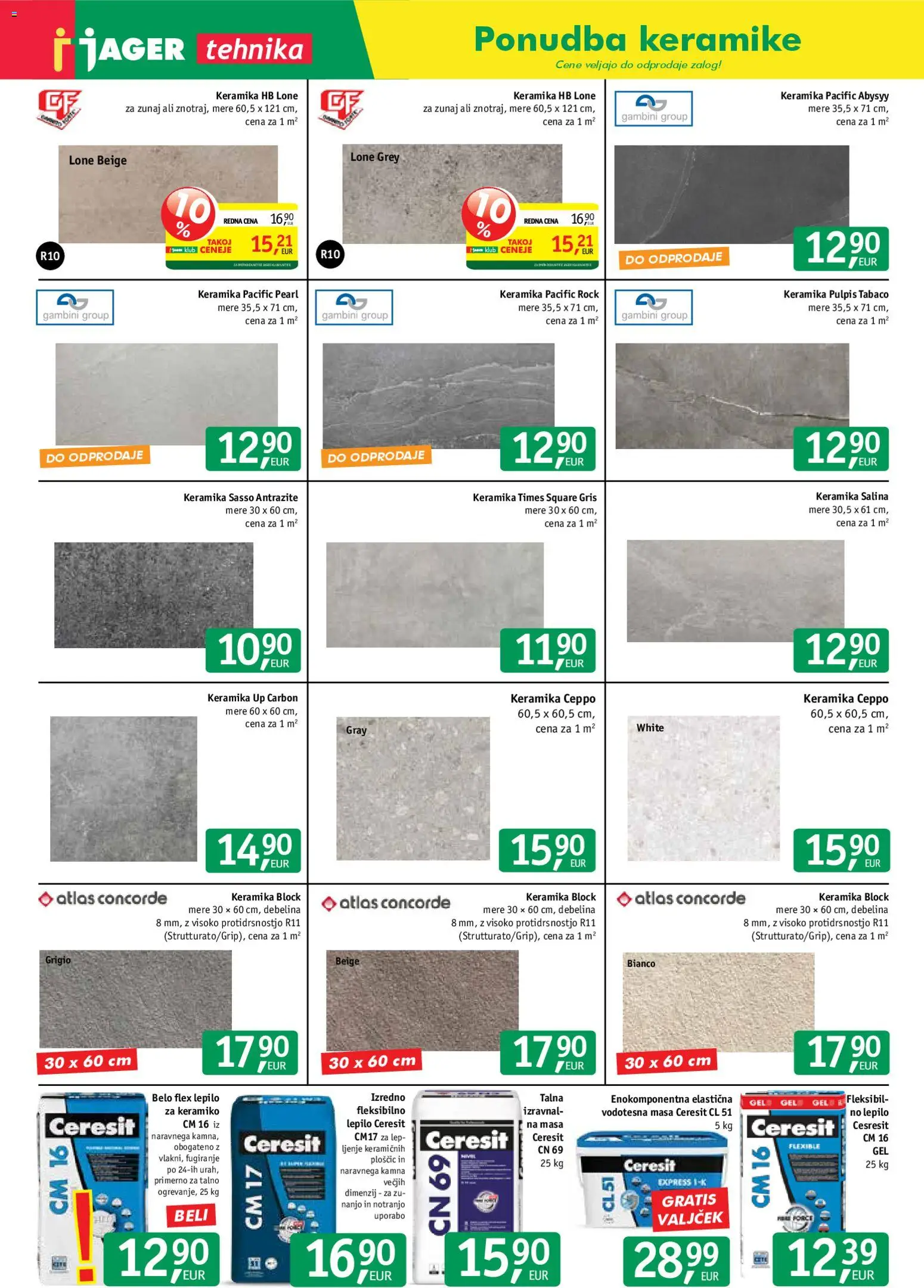 Novi Jager katalog ponudbe – veljaven od 25.03.2026 | Stran: 9 | Izdelki: Lepilo