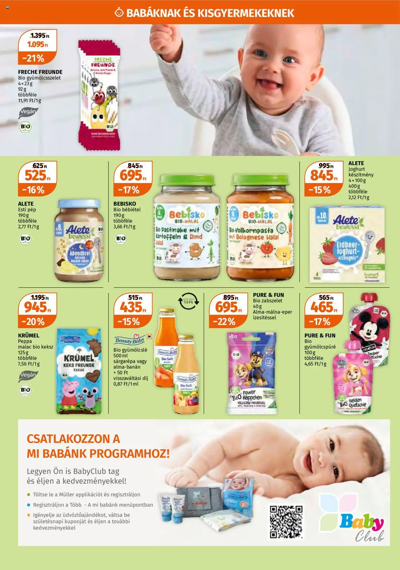 Müller akciós ujság - amely érvényes a következő dátumtól: 28.07.2025 | Oldal: 19 | Termékek: Sárgarépa, Joghurt, Vegán, Bébiétel