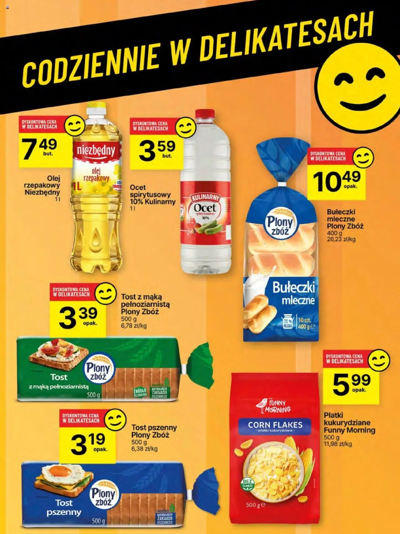 Delikatesy Centrum Gazetka od 19.06.2025 | Strona: 59 | Produkty: Płatki kukurydziane, Olej, Płatki, Corn Flakes