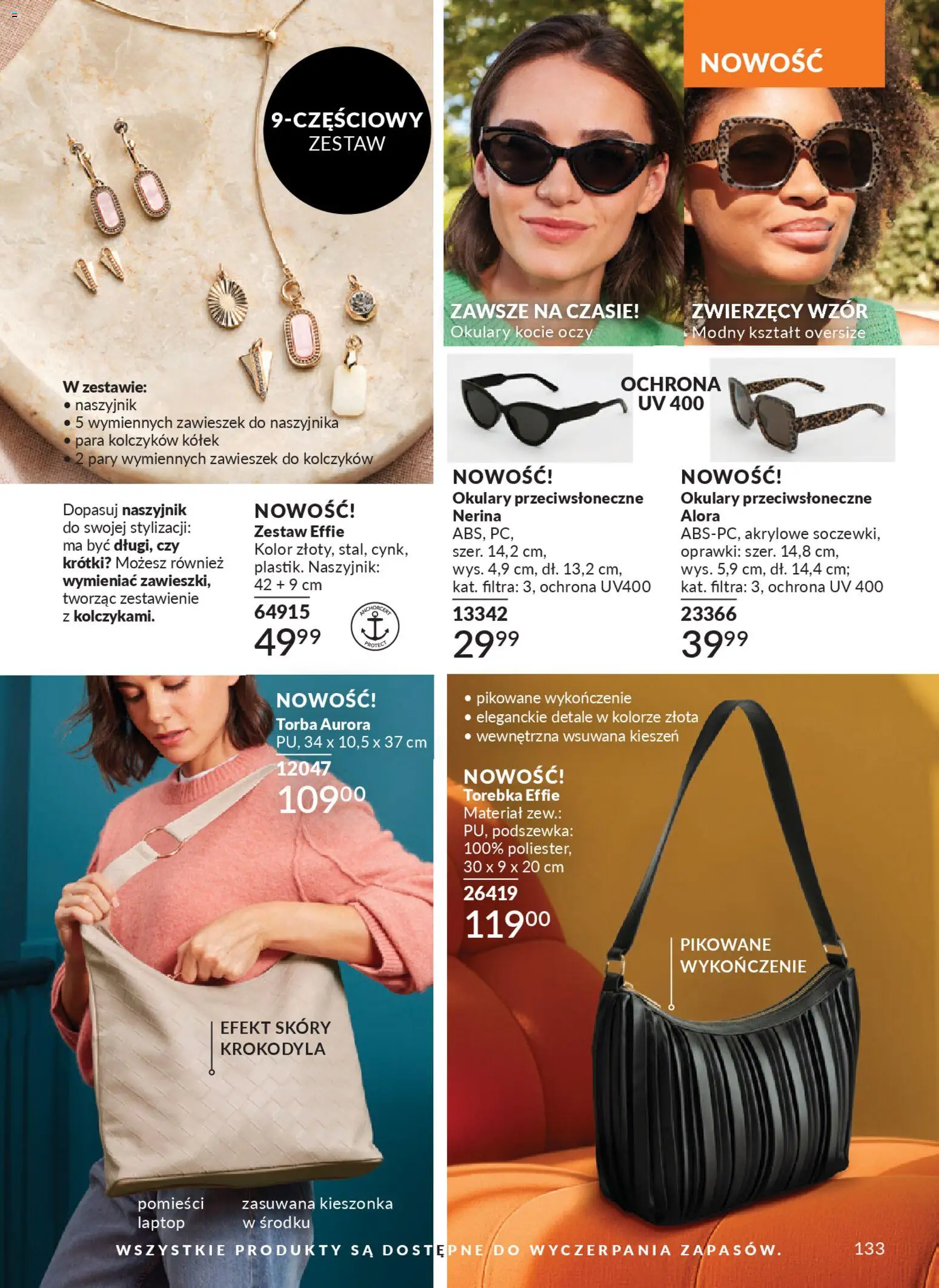Avon Katalog 4 2026 od 01.04.2026 | Strona: 131 | Produkty: Naszyjnik, Laptop, Okulary, Torba