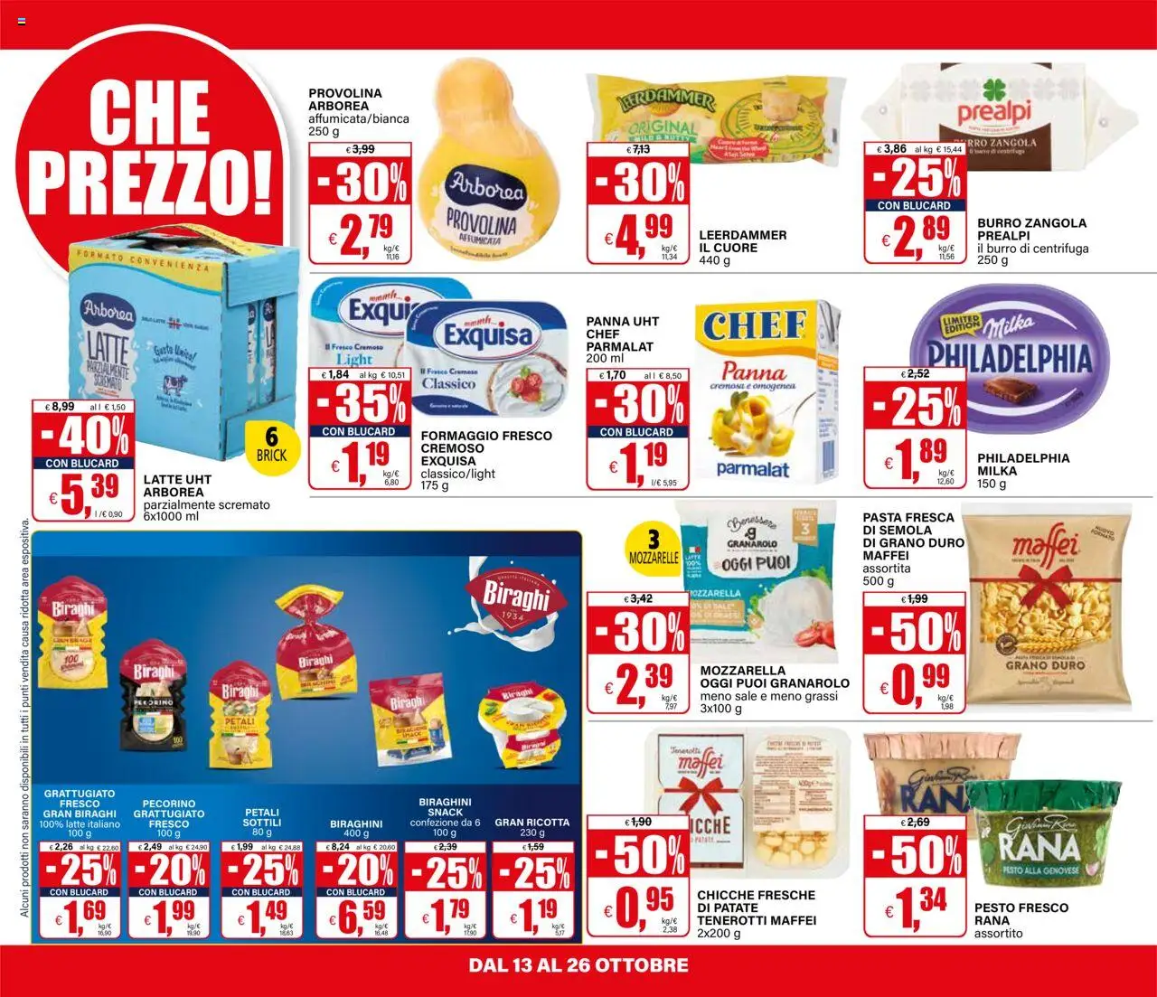 Volantino Il Gigante del 13.10.2025 | Pagina: 12 | Prodotti: Formaggio, Pasta, Pesto, Ricotta