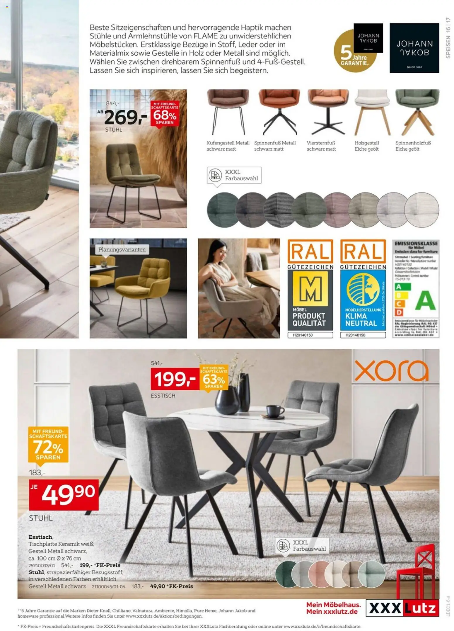 XXXL Lutz - Nr. 1 beim Preis – gültig ab 27.12.2025 | Seite: 21 | Produkte: Esstisch, Stuhl