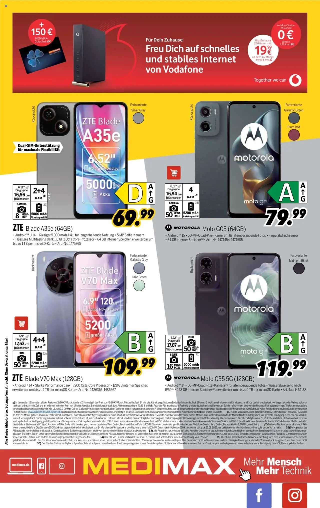 Medimax Prospekt 	 - gültig ab dem 09.08.2025 | Seite: 14 | Produkte: Kamera, Kabel, Tisch, Wasser