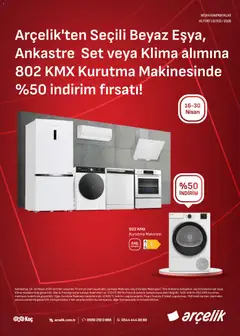 16.04.2026 tarihinden itibaren geçerli olan Arçelik kataloğu önizlemesi | Sayfa: 4 | Ürünler: Kurutma makinesi, Buzdolabı, Klima