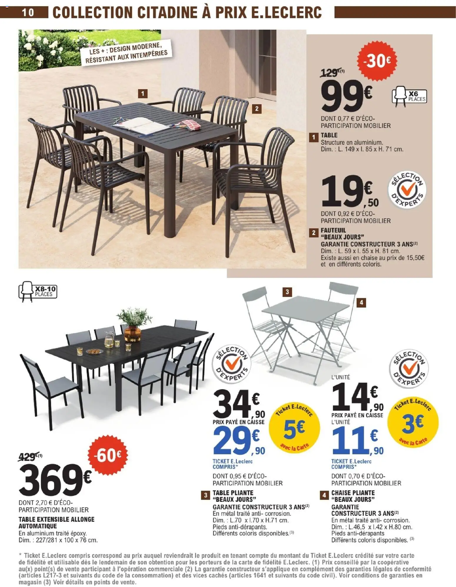 {H1} | Page: 10 | Produits: Chaise pliante, Table, Chaise, Table pliante