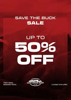 Cape Union Mart specials catalogue – valid from 01.01.2026