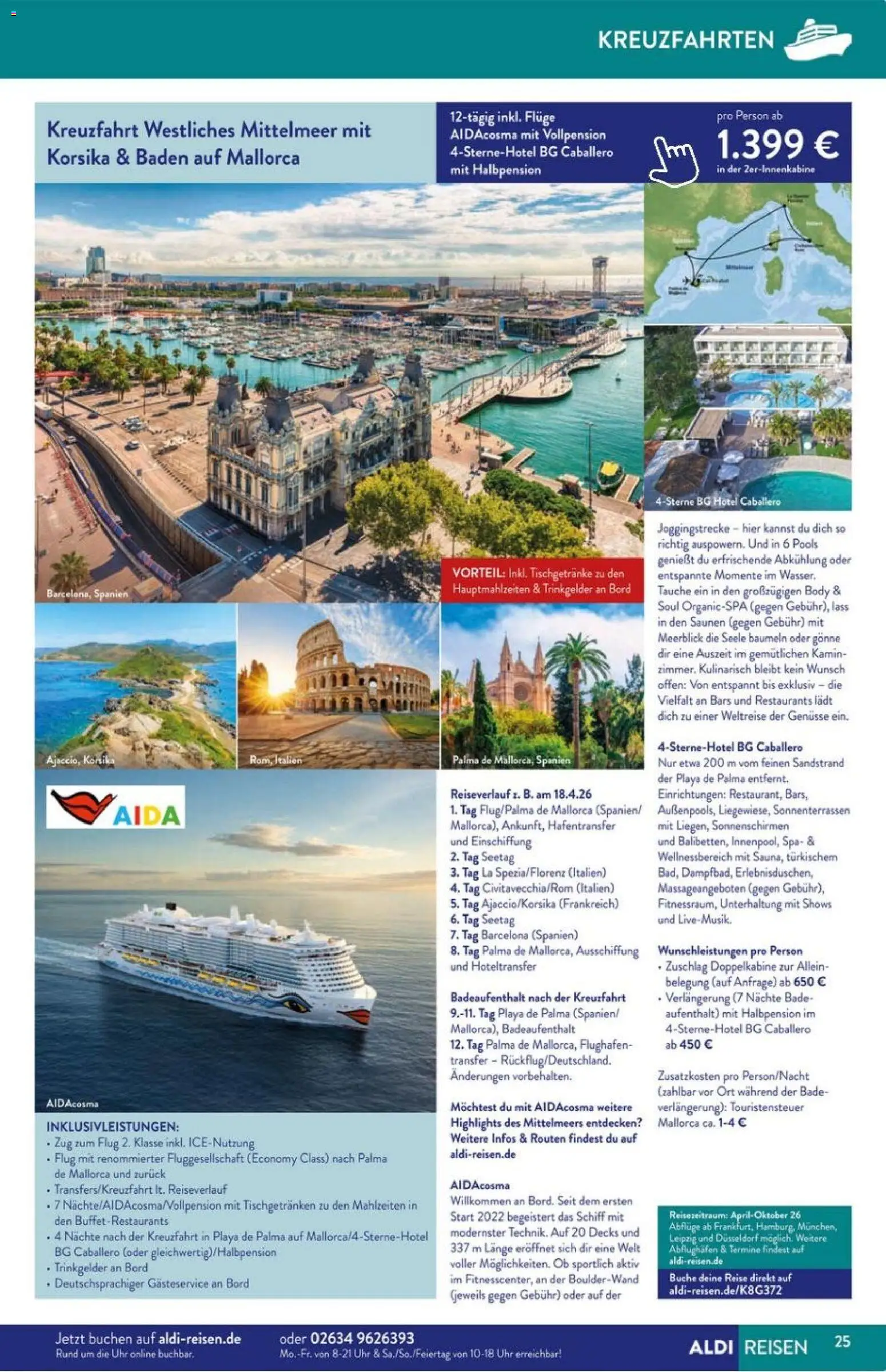 Aldi Süd Reisemagazin November 2025 – gültig ab 01.11.2025 | Seite: 25