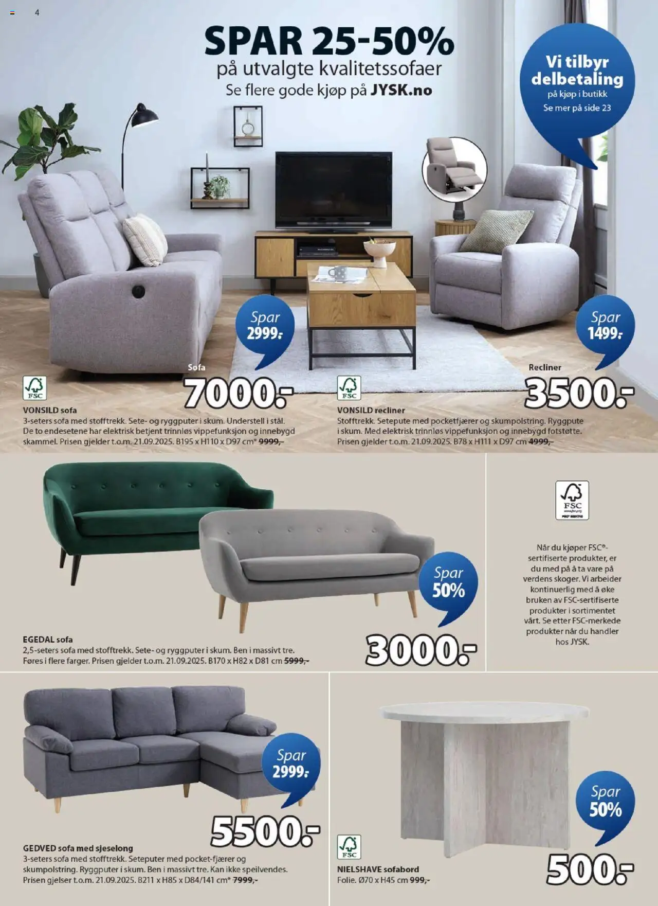  | Side: 4 | Produkter: Sofa, Sjeselong