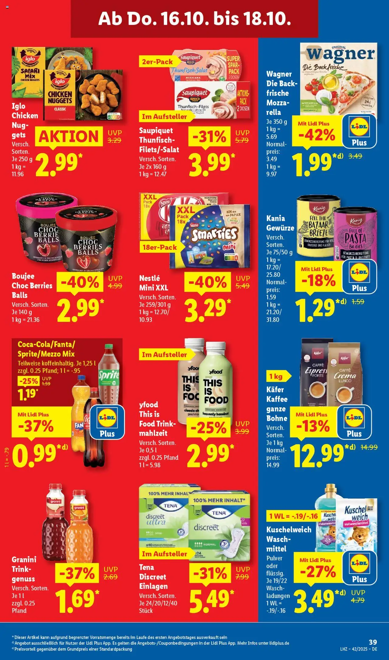 Lidl - Prospekt – gültig ab 13.10.2025 | Seite: 61 | Produkte: Kaffee, Kuschelweich, Granini, Wein