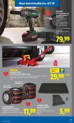 LIDL leidinys galioja nuo 16.03.2026 | Puslapis: 11 | Prekių: Kilimėlis