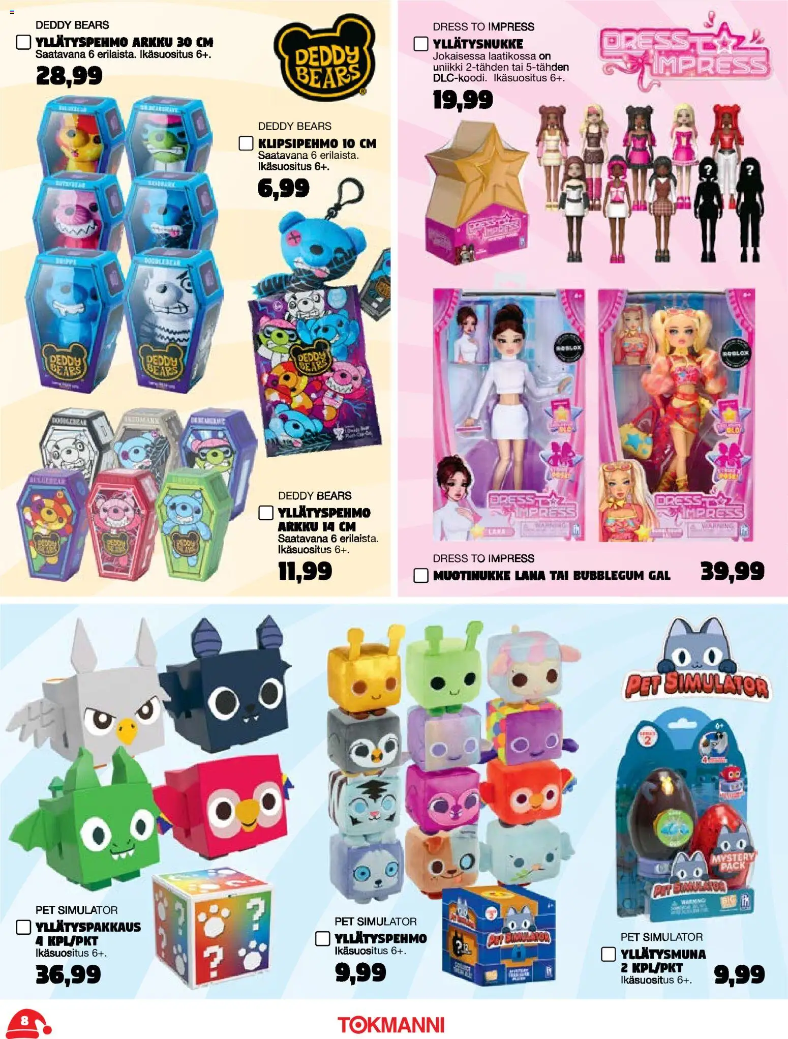 Tokmanni - Joululelukuvasto – voimassa 03.11.2025 alkaen | Sivu: 8