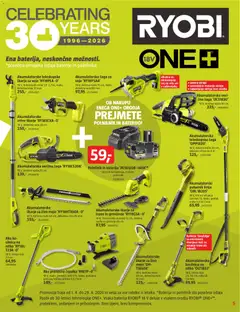 Bauhaus katalog akcije – veljaven od 01.04.2026 | Stran: 5 | Izdelki: Črpalka, Verižna žaga, Teleskopska žaga, Baterije