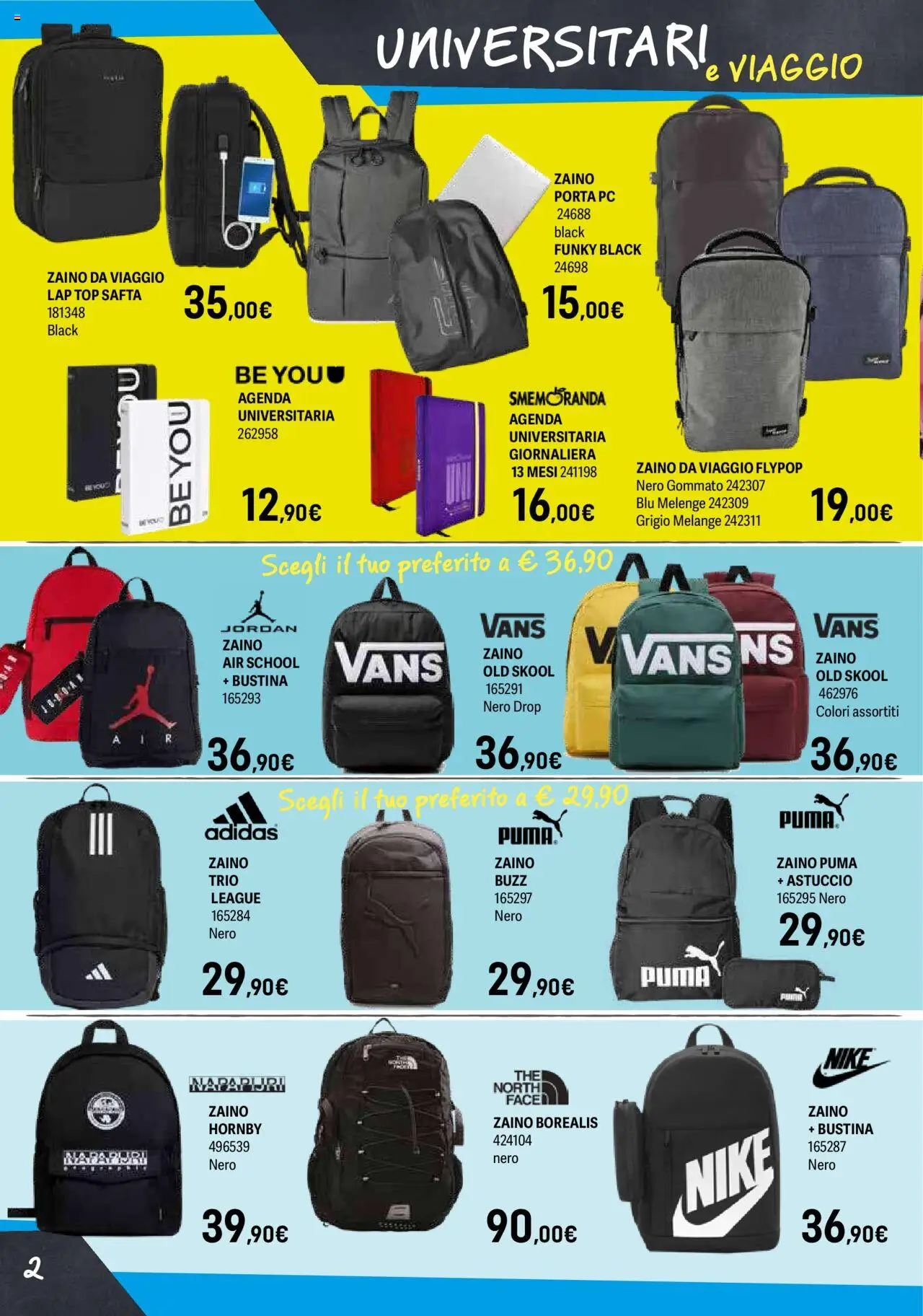 Volantino Orizzonte del 04.08.2025 | Pagina: 2 | Prodotti: Zaino, Top, PC, Astuccio