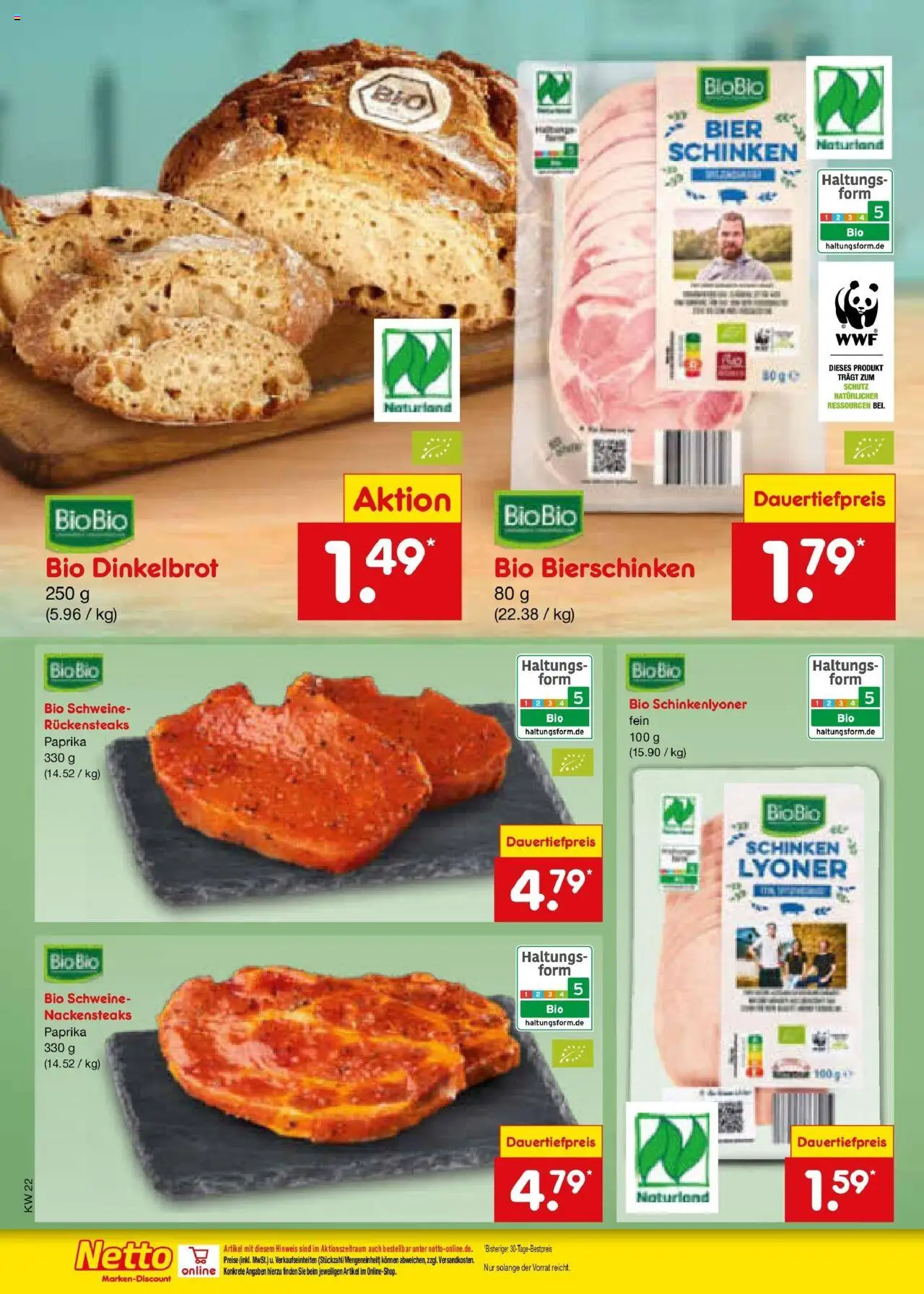 Netto Marken-Discount prospekt Gemmingen	 - gültig ab dem 26.05.2025 | Seite: 12 | Produkte: Nackensteaks, Paprika, Schinken, Steak