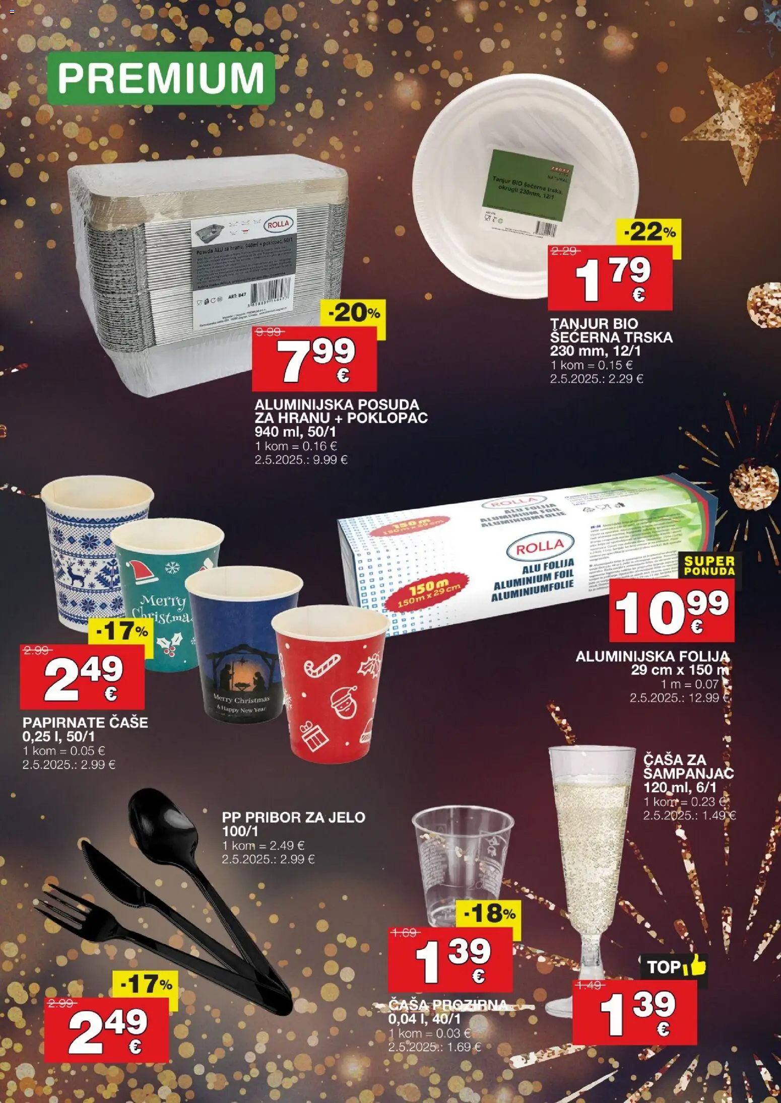 Stanić Diskont katalog | vrijedi od 29.12.2025 | Stranica: 7 | Proizvodi: Čaše, Pribor za jelo