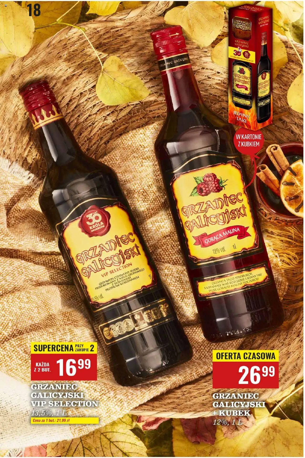 Biedronka gazetka - Czas na toast od 06.10.2025 | Strona: 18 | Produkty: Malina, Maliny, Grzaniec galicyjski