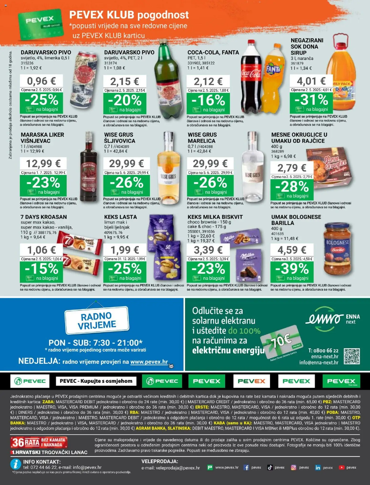 Pevex katalog | vrijedi od 05.02.2026 | Stranica: 32 | Proizvodi: Sok, Keks, Barilla, Mak