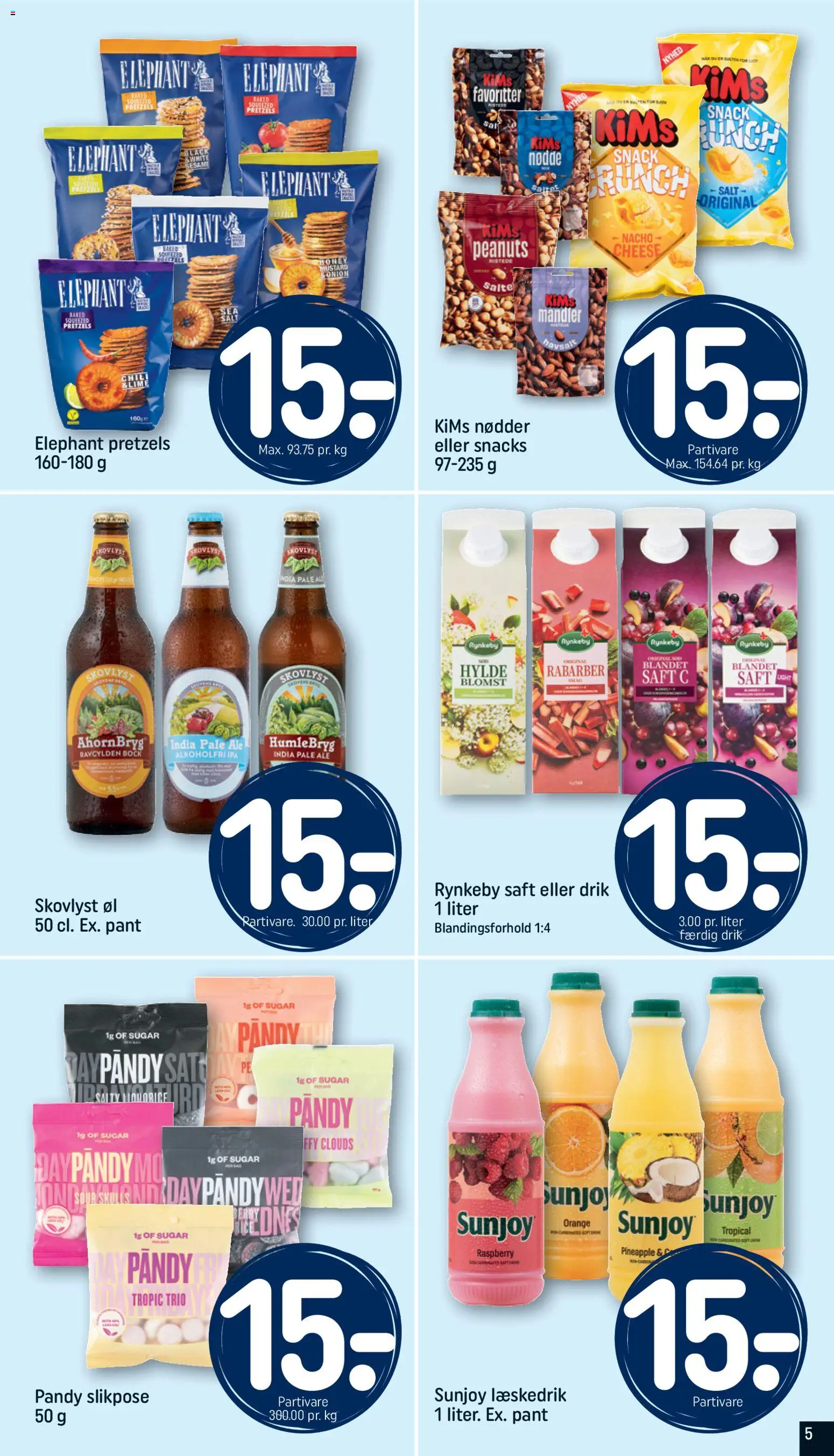 Rema 1000 tilbudsavis – gyldig fra 07.03.2026 | Side: 5 | Produkter: Rabarber, Juice, Øl, Te