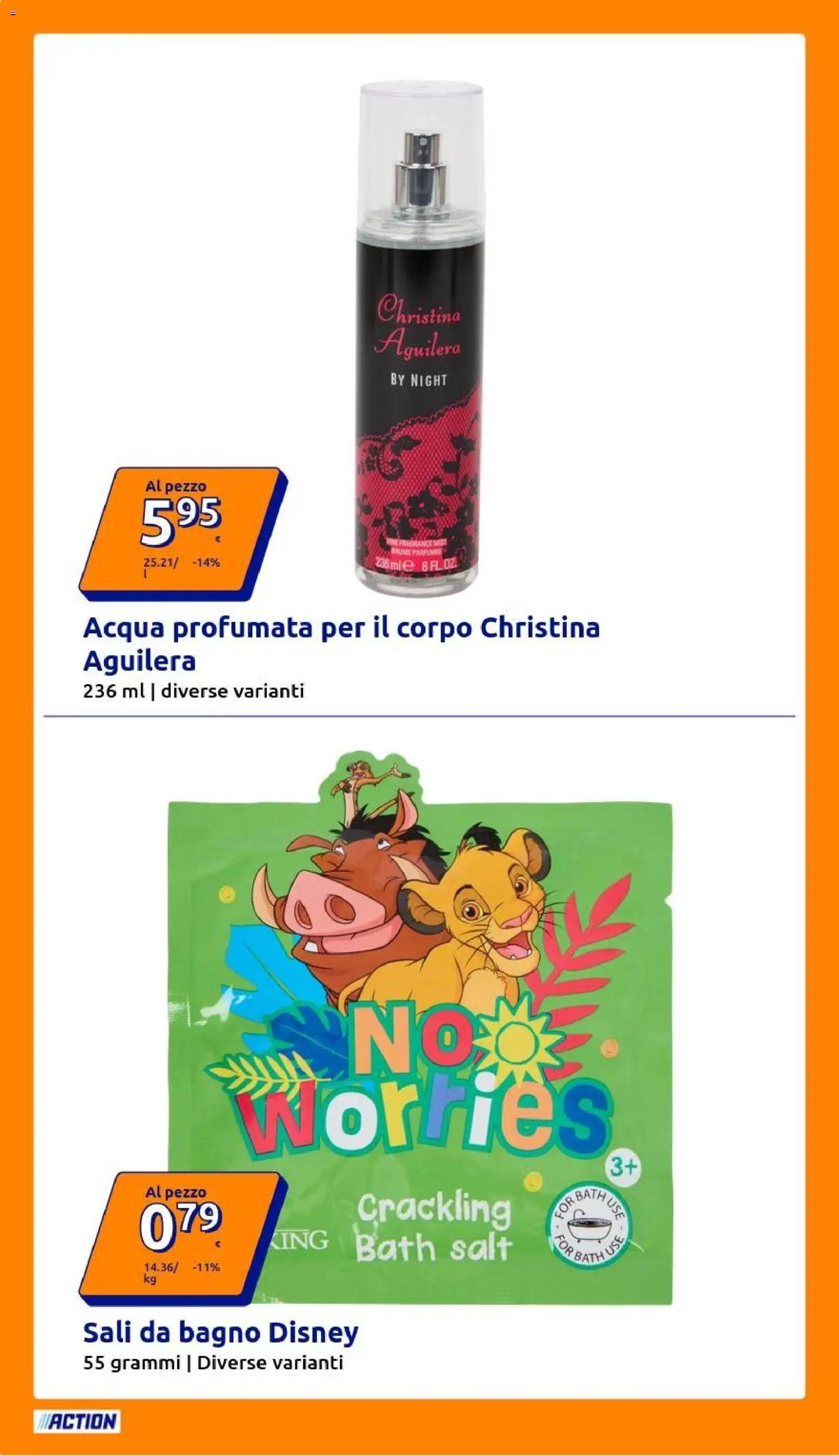 Volantino Action del 01.04.2026 | Pagina: 18 | Prodotti: Acqua, Bagno