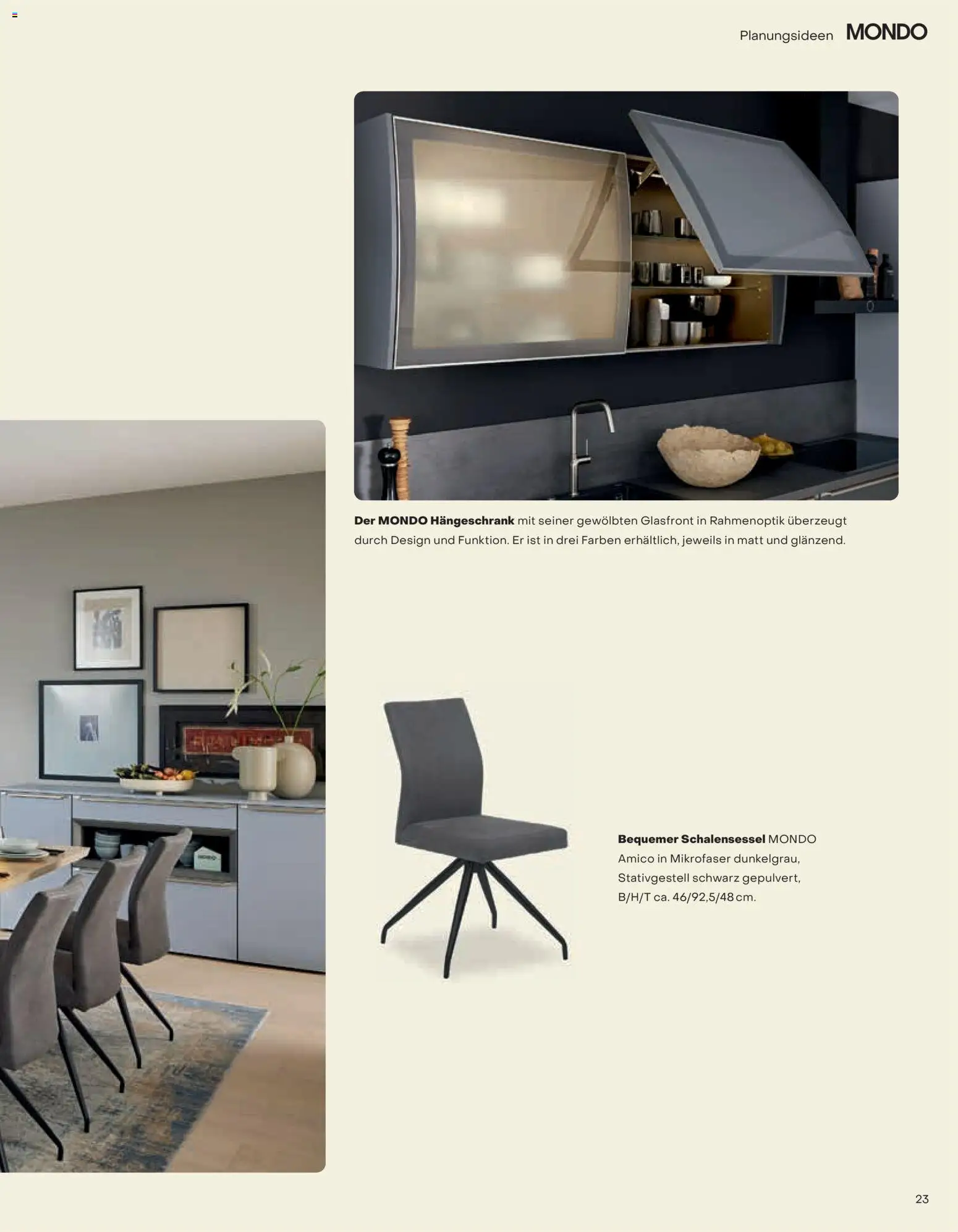 Ostermann Mondo Küchenprospekt 2026 – gültig ab 01.01.2026 | Seite: 23 | Produkte: Hängeschrank