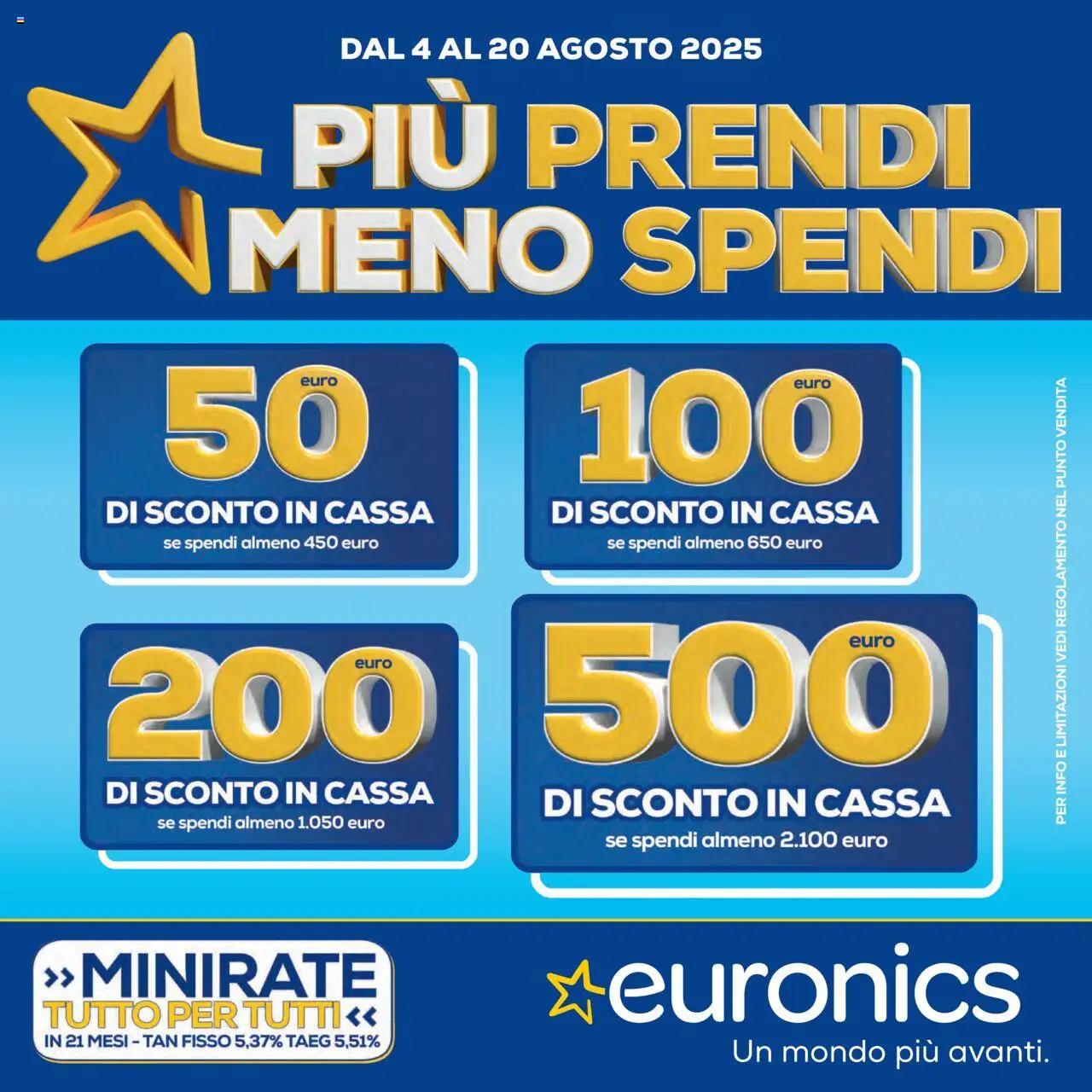 Volantino Euronics del 04.08.2025 | Pagina: 1