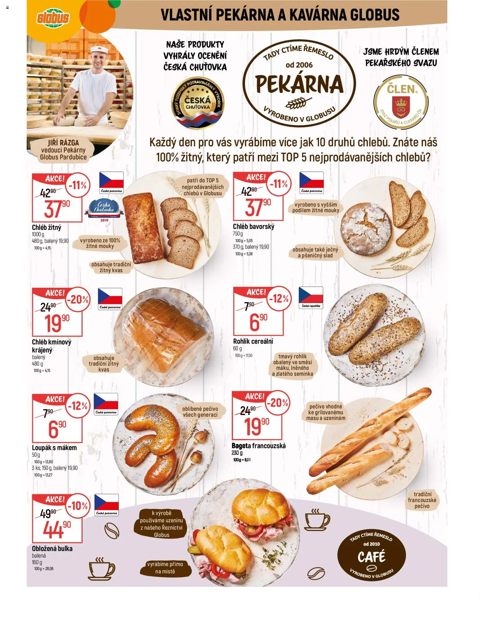 Globus leták - Pardubice od 04.02.2026 | Strana: 7 | Produkty: Globus, Chléb, Rohlík, Žitný chléb