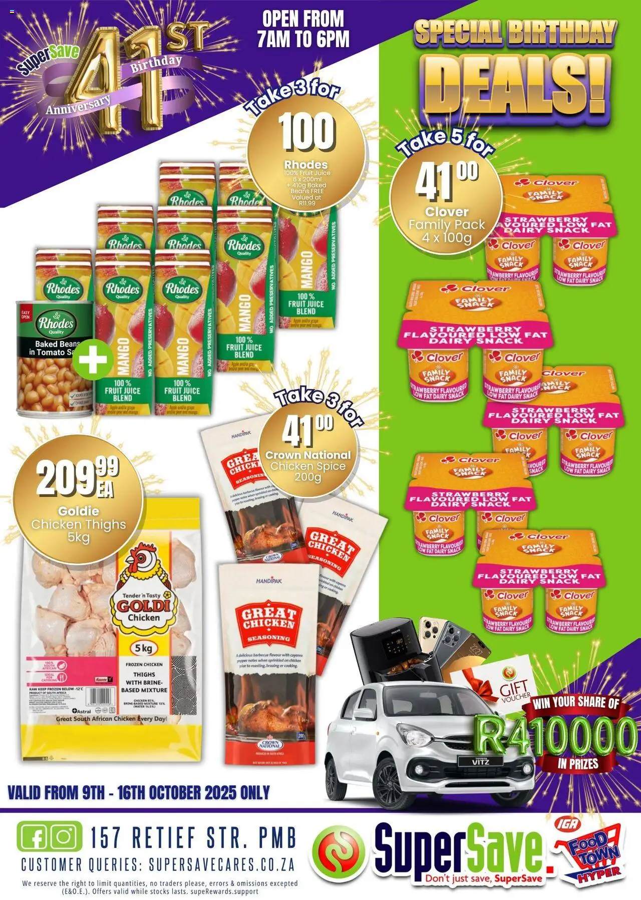 New Super Save catalogue – valid from 09.10.2025 | Page: 9 | Products: Baked beans, Juice, Seasoning, Pepper