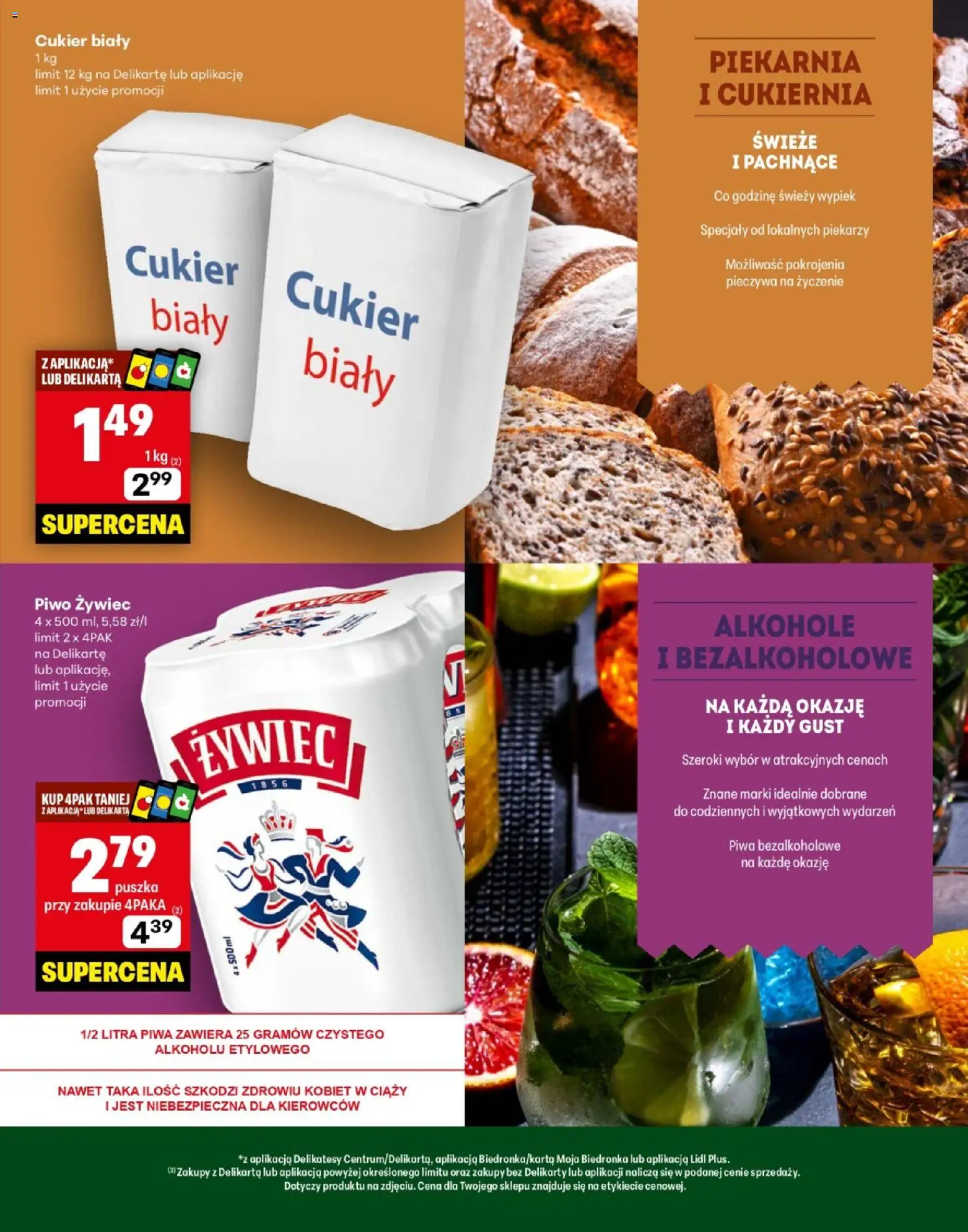 Delikatesy Centrum Gazetka - Warszawa Otwarcie od 06.11.2025 | Strona: 3 | Produkty: Piekarnia, Cukier biały, Piwo, Cukier