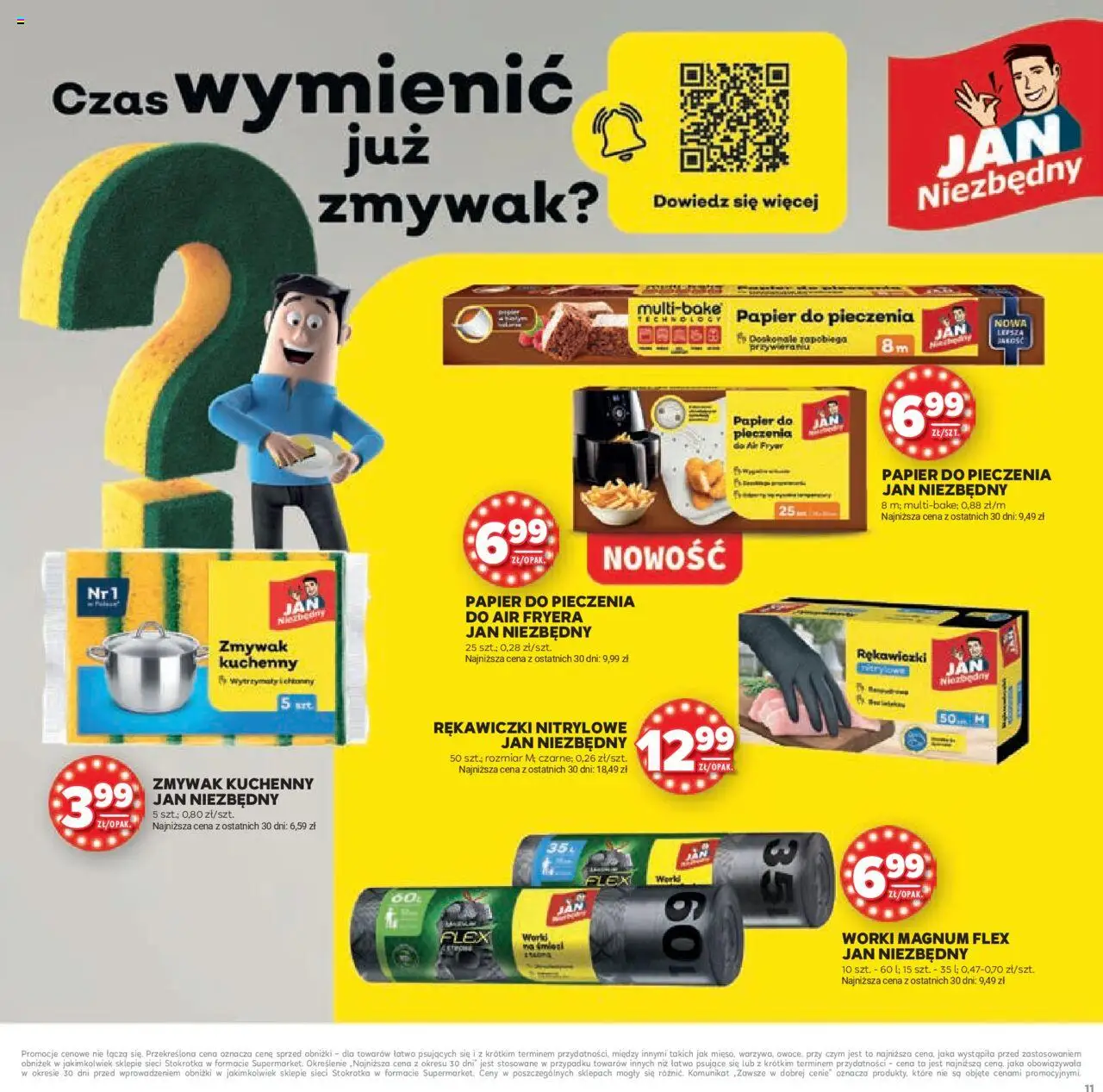 Stokrotka Gazetka - Urodziny od 11.09.2025 | Strona: 11 | Produkty: Rękawiczki, Stokrotka, Papier do pieczenia