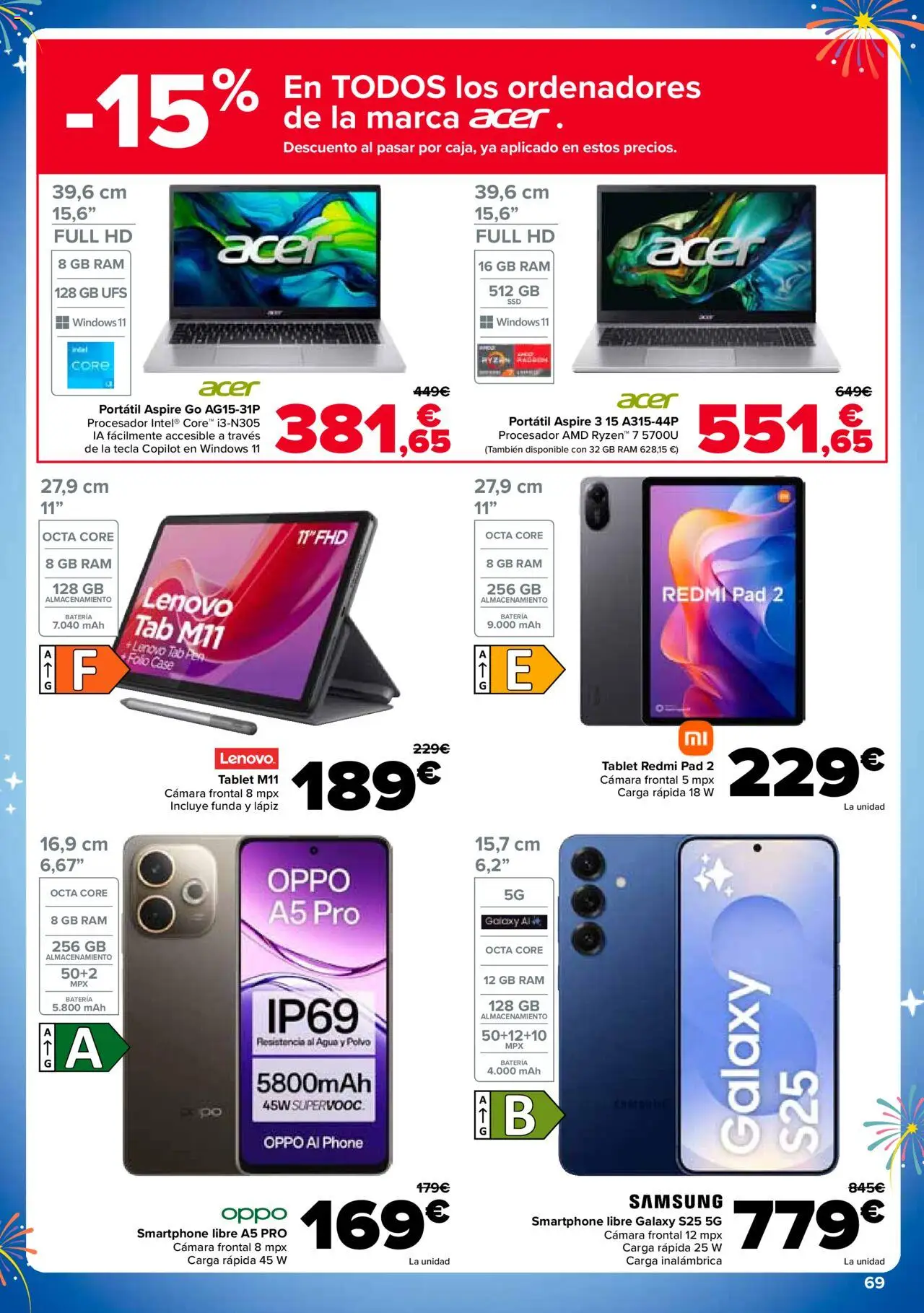 Carrefour folleto │ válido desde el 25.09.2025 | Página: 75 | Productos: Smartphone, Tablet, Funda, Batería