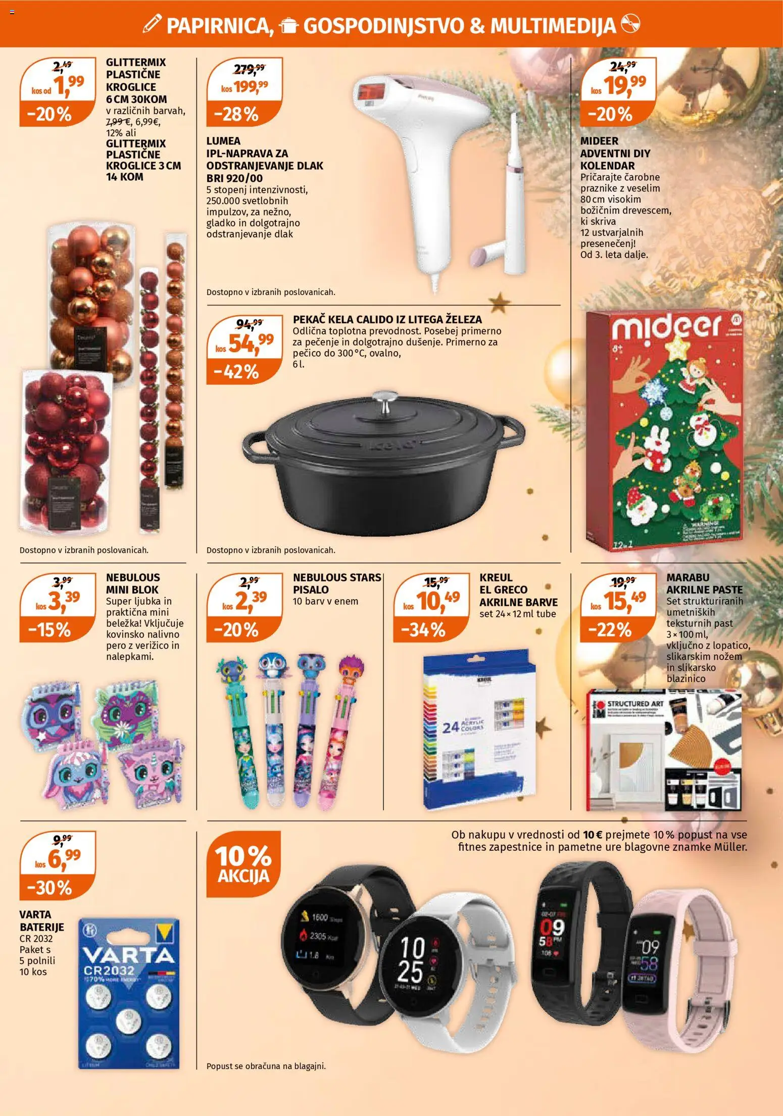 Novi Müller katalog ponudbe – veljaven od 01.12.2025 | Stran: 18 | Izdelki: Baterije, Kos, Blok