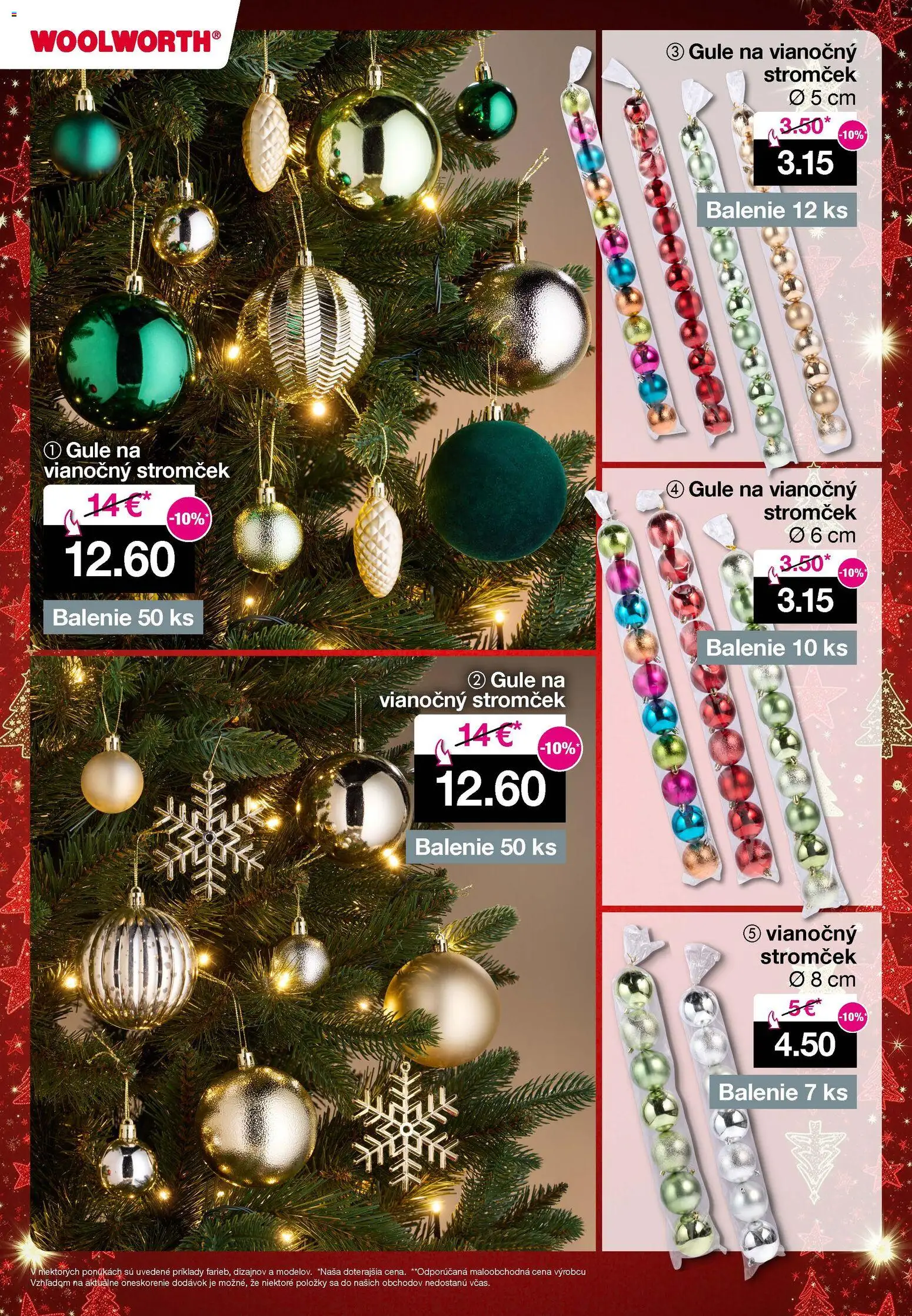 Nové Woolworth akcie – leták je platný od 21.11.2025 | Strana: 3 | Produkty: Vianočný stromček