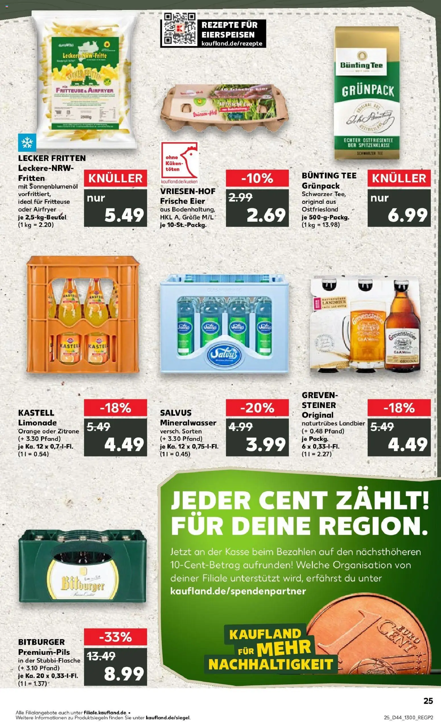 Kaufland prospekt Ahaus	 – gültig ab 30.10.2025 | Seite: 25 | Produkte: Bitburger, Sonnenblumenol, Limonade, Tee