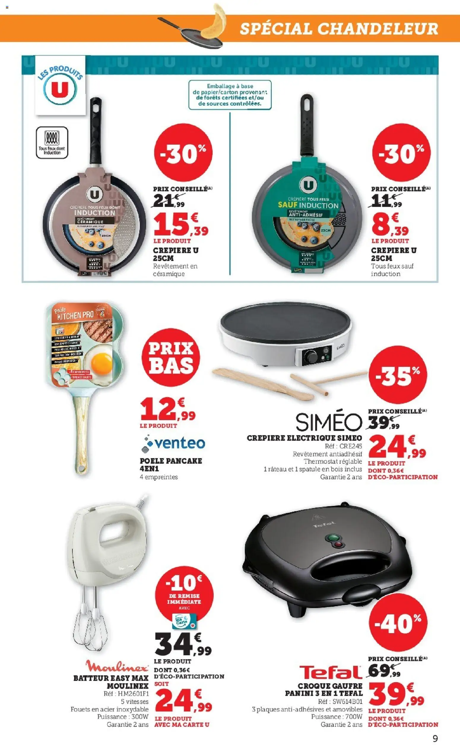 {H1} | Page: 9 | Produits: Panini, Base, Poêle, Batteur
