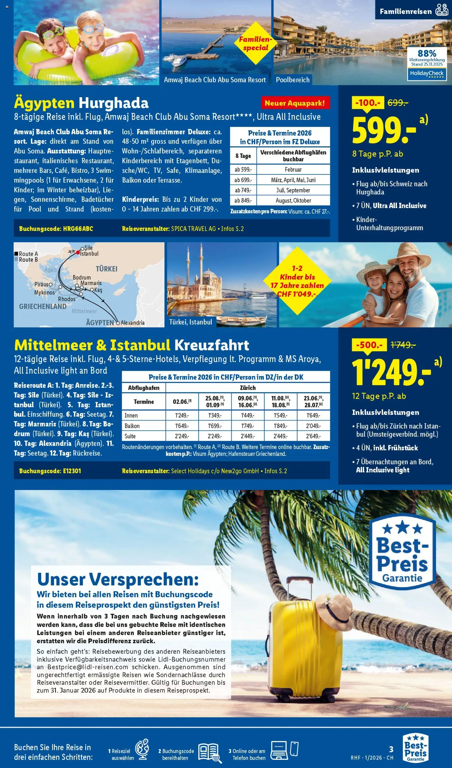 Lidl Aktionen Reisen Januar – gültig ab 29.12.2025 | Seite: 3 | Produkte: Telefon