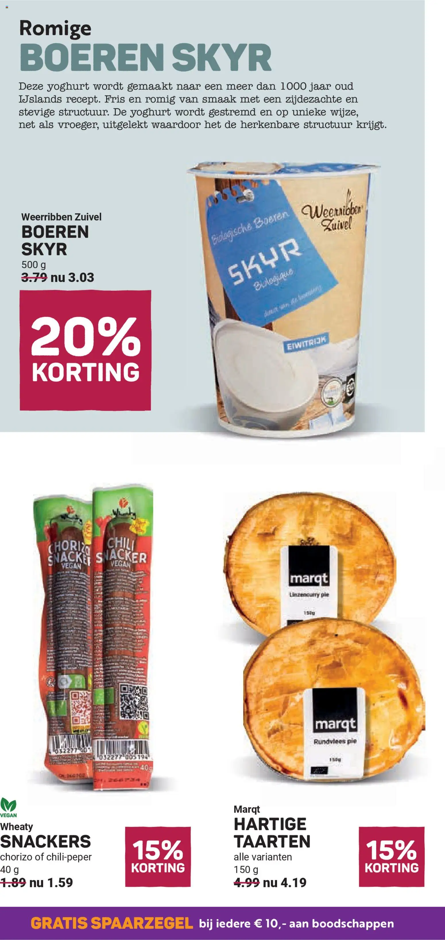 {H1} | Pagina: 16 | Producten: Zuivel, Yoghurt, Chorizo, Taarten