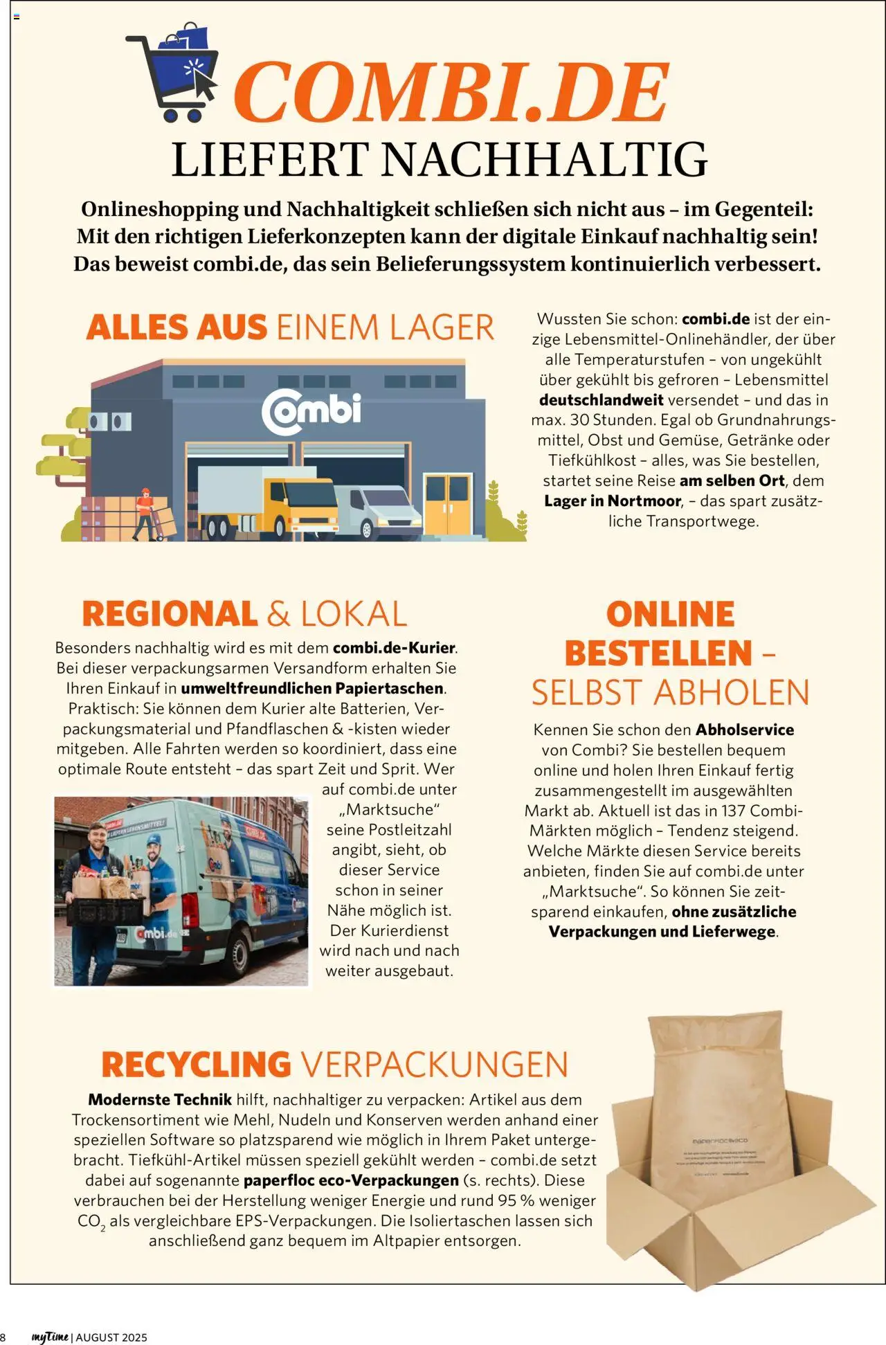 Combi - myTime August 2025 - gültig ab dem 01.08.2025 | Seite: 8 | Produkte: Obst, Nudeln