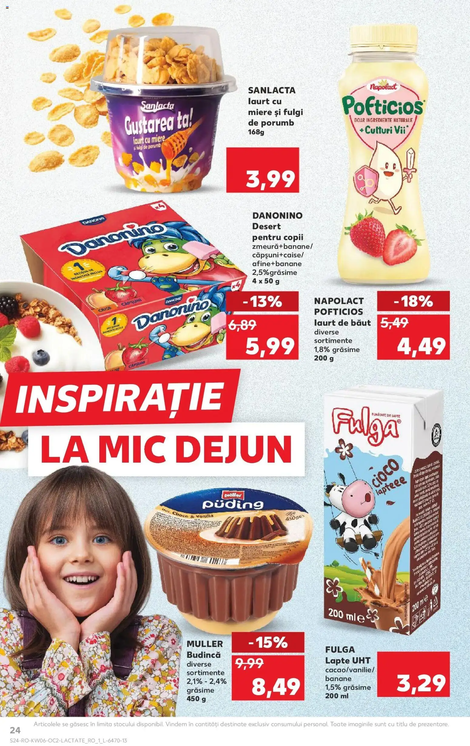 Noul catalog Kaufland – valabil de la 04.02.2026 | Pagină: 24 | Produse: Lapte, Banane, Fulgi, Porumb