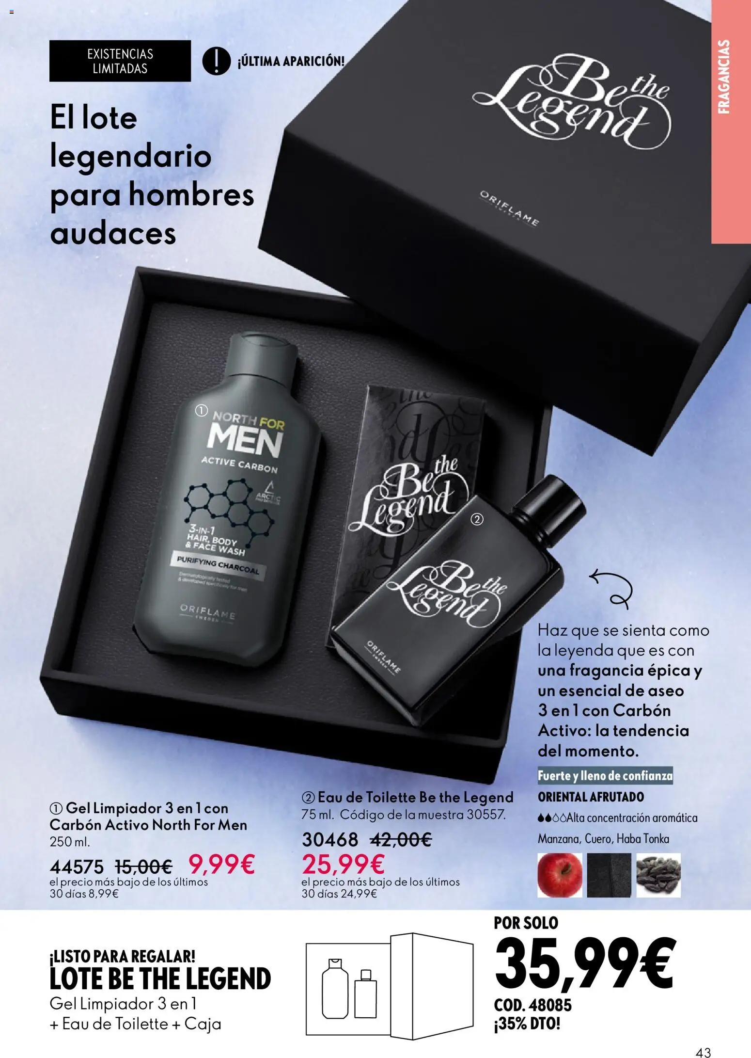 Oriflame - Catálogo Campaña 2 │ válido desde el 28.01.2026 | Página: 43 | Productos: Fragancia, Eau de toilette, Body, Caja