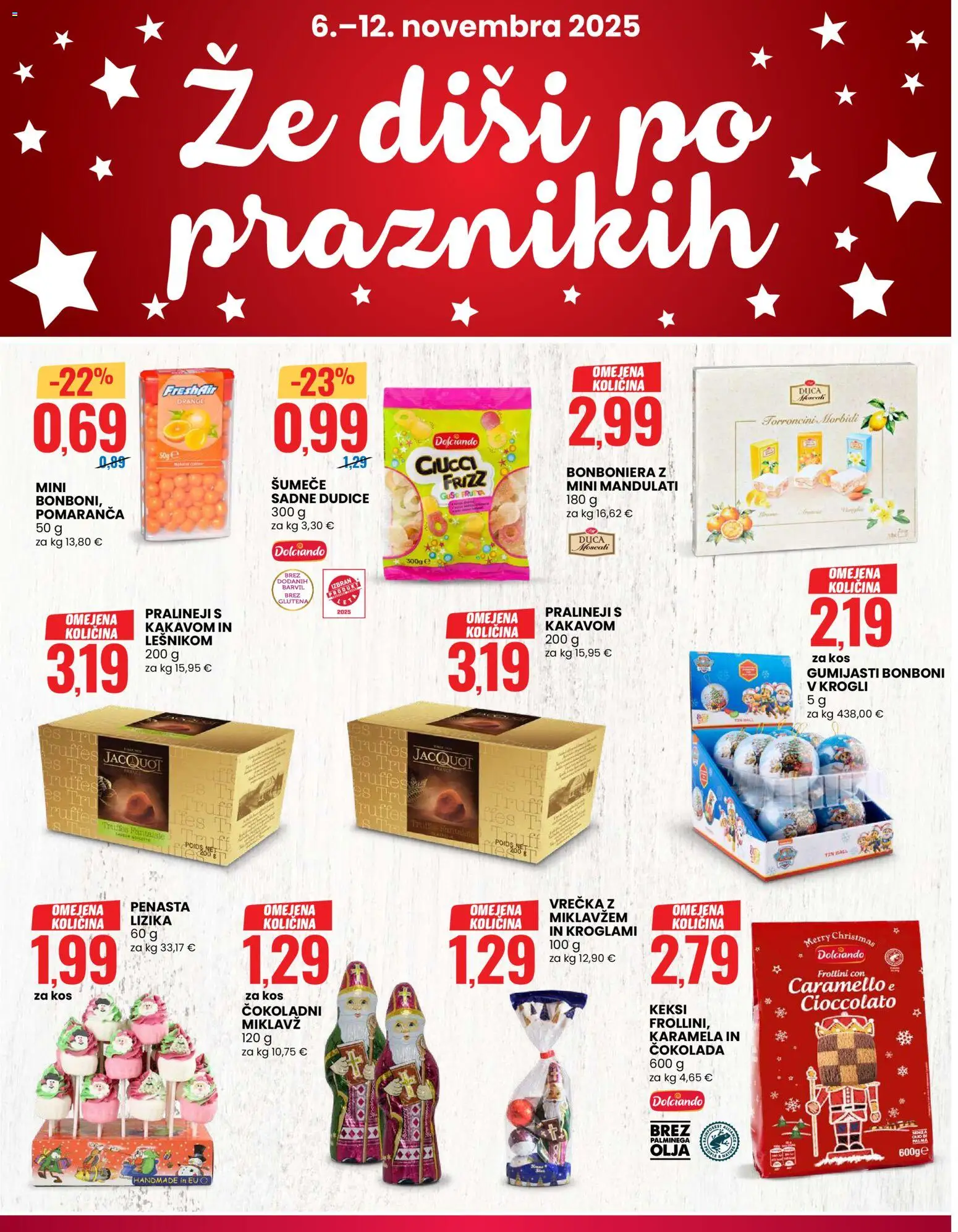 Novi Eurospin katalog ponudbe – veljaven od 06.11.2025 | Stran: 10 | Izdelki: Keksi, Kos, Bonboniera, Cokolada