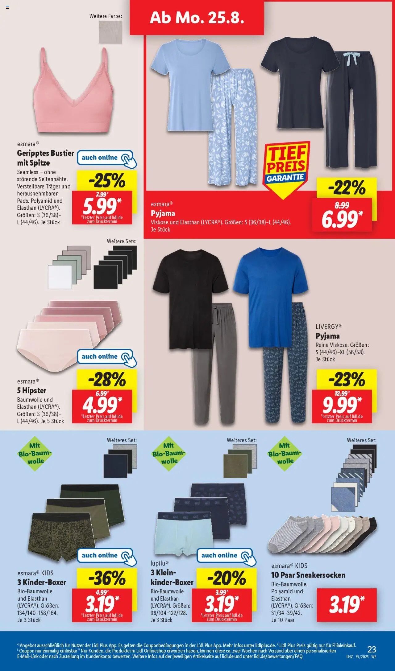 Lidl Prospekt Gedern	 - gültig ab dem 25.08.2025 | Seite: 9 | Produkte: Pyjama