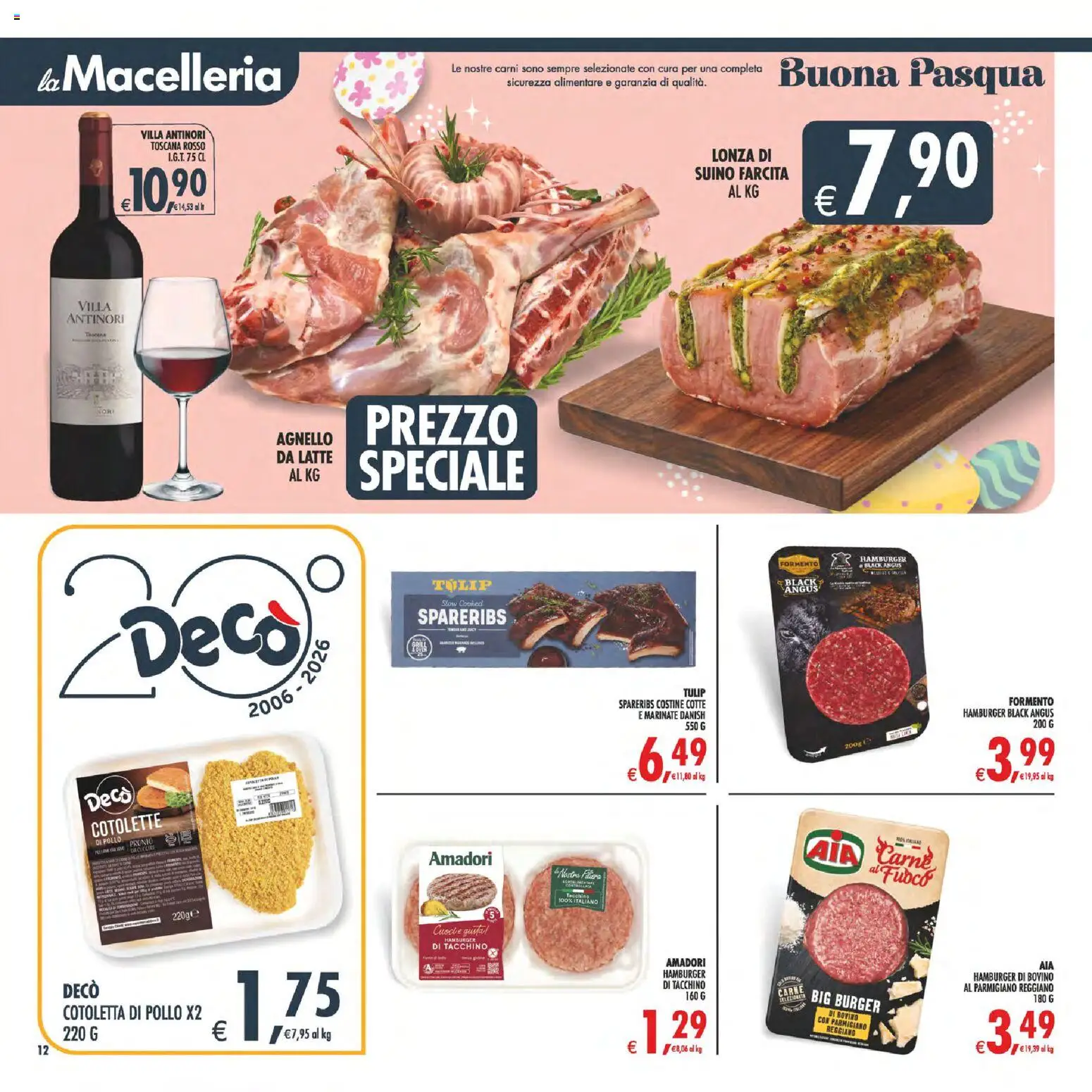 Volantino Decò del 27.03.2026 | Pagina: 13 | Prodotti: Bovino, Pollo, Latte, Parmigiano reggiano
