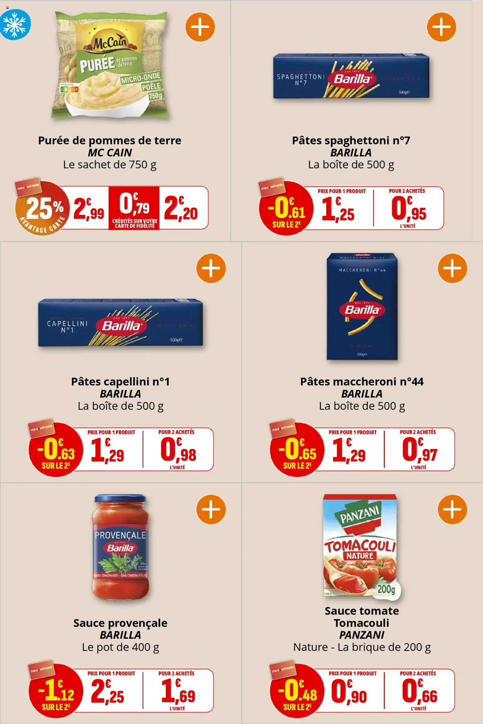 {H1} | Page: 16 | Produits: Poêle, Pommes, Pâtes, Pommes de terre